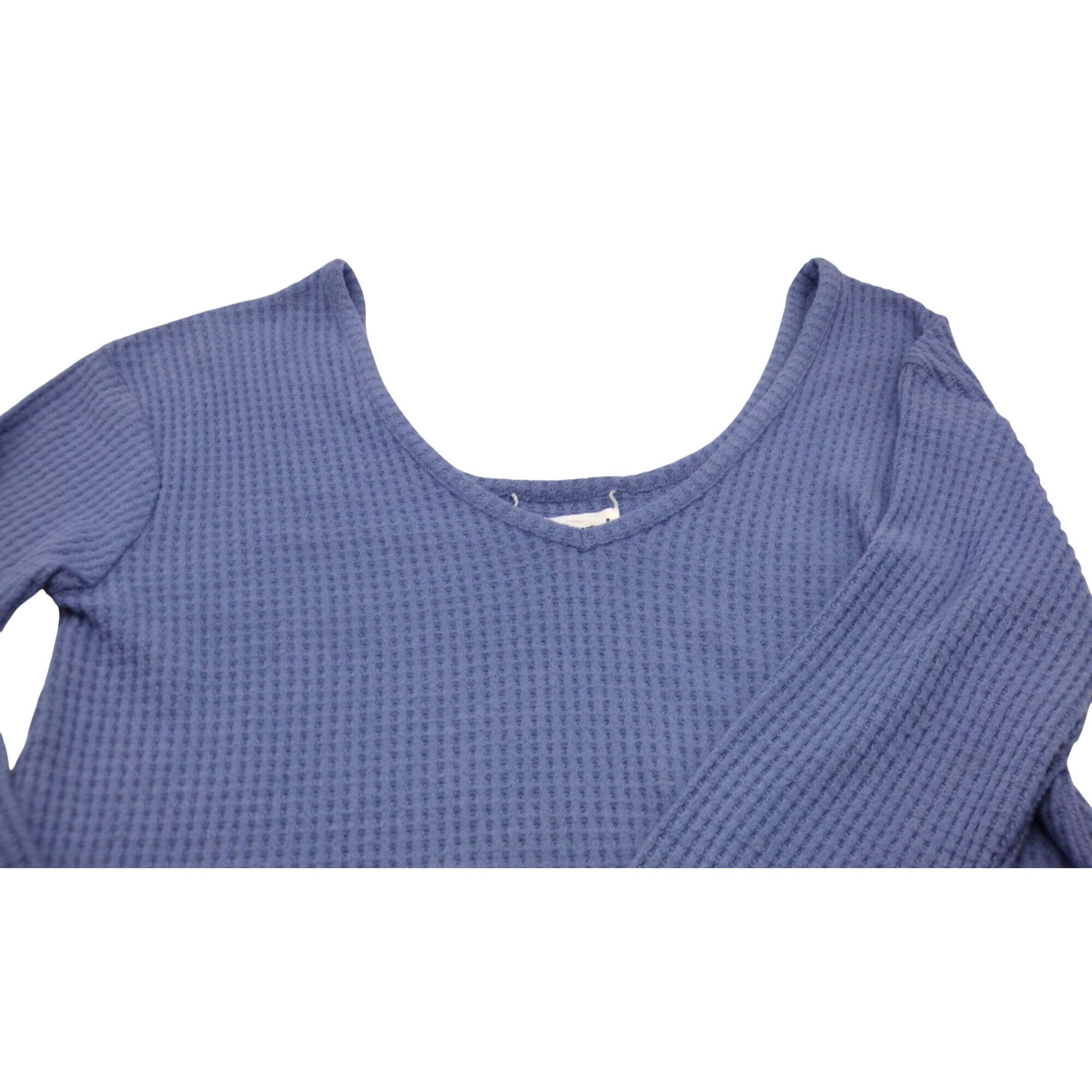 Other Abound Women’s V-neck Thermal Long Sleeve Tee, Blue, M Size M / US 6-8 / IT 42-44 - 8 Thumbnail