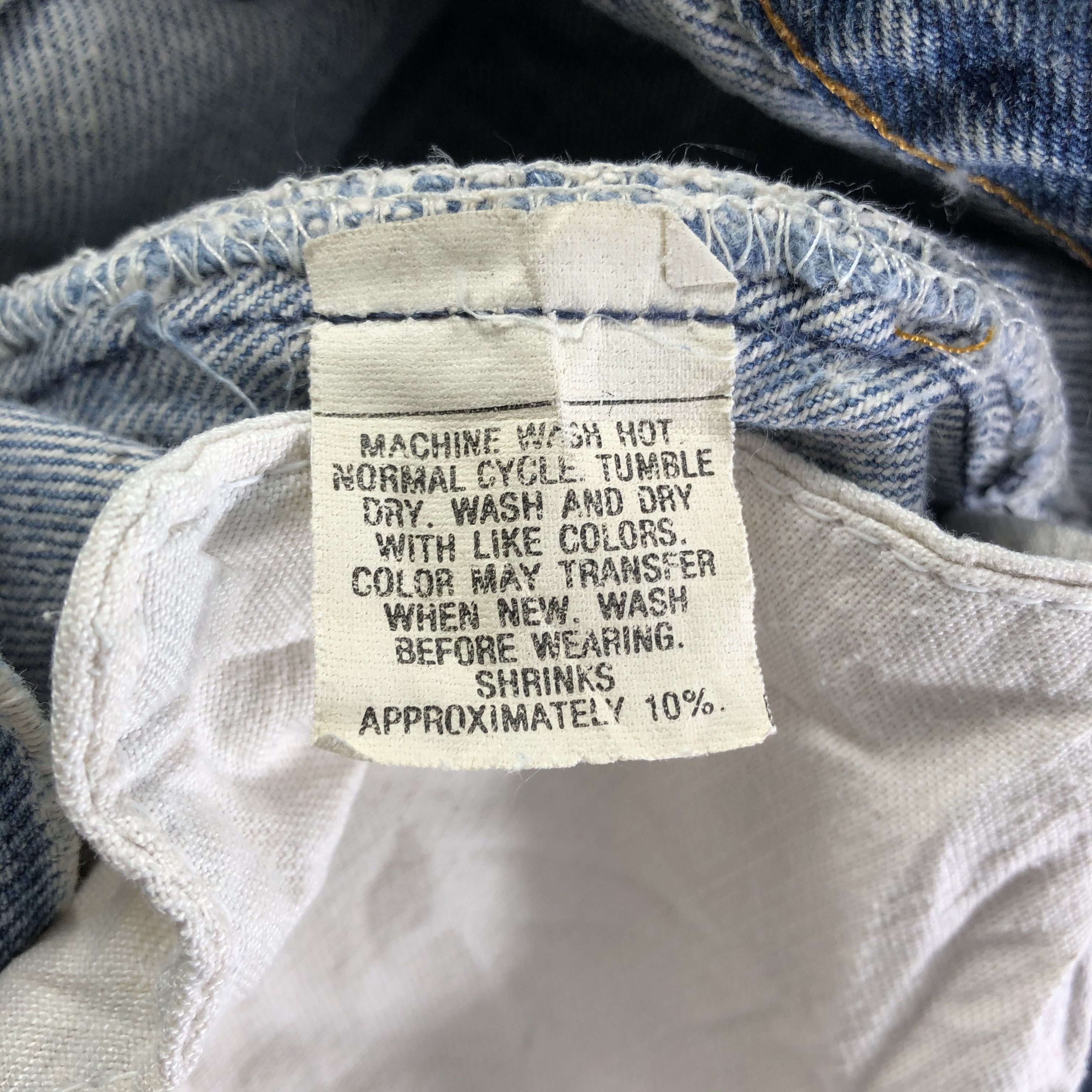 Levi's 90s Vintage Blue Wash Levis 501 Jeans-J3606 Size US 28 / EU 44 - 15 Thumbnail