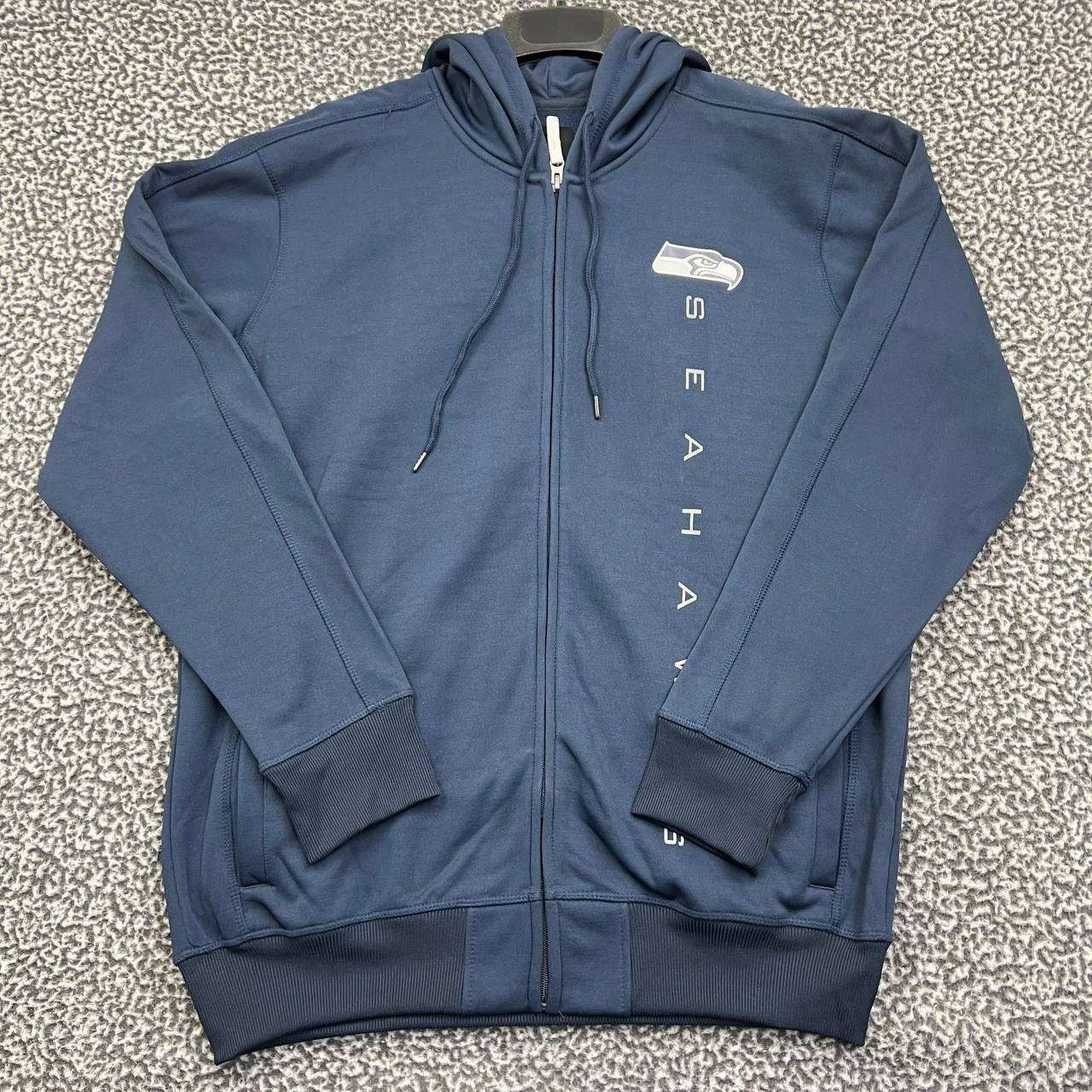 NFL Seattle Seahawks Hoodie Men Full Zip Long Sleeve Outdoor L Size US L / EU 52-54 / 3 - 1 Thumbnail