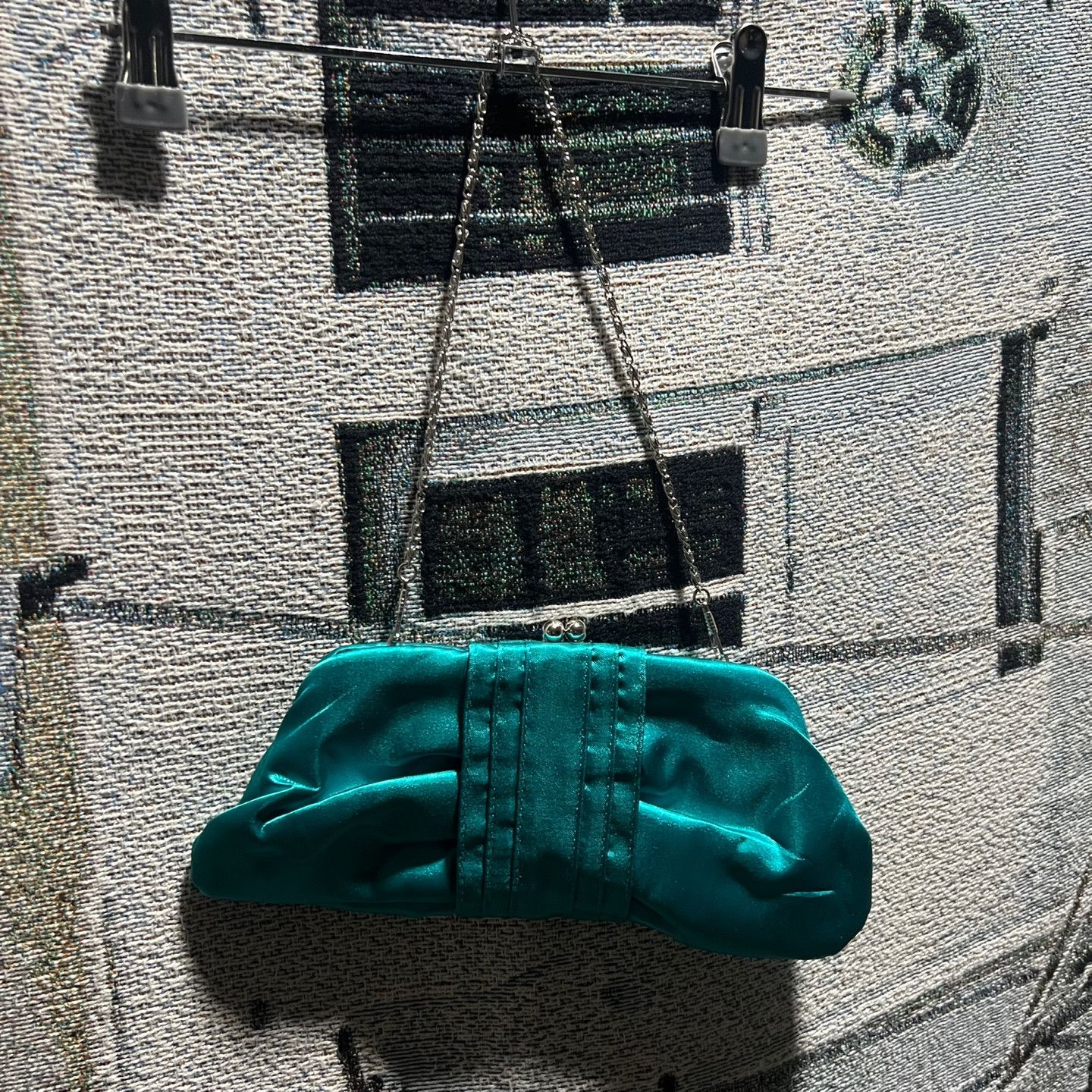 Vintage Coin Case Shoulder Bag Emerald Size ONE SIZE - 3 Thumbnail