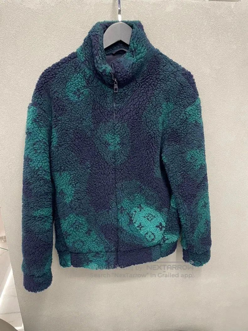 Louis Vuitton Louis Vuitton Green Teddy Fleece Jacket. Size US S / EU 44-46 / 1 - 1 Thumbnail