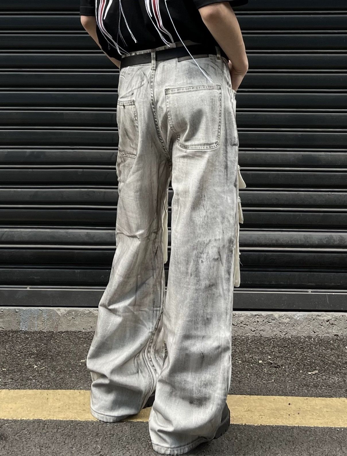 Japanese Brand × Vintage Utility grunge multi pocket faded dirty cargo pants Size US 28 / EU 44 - 6 Thumbnail