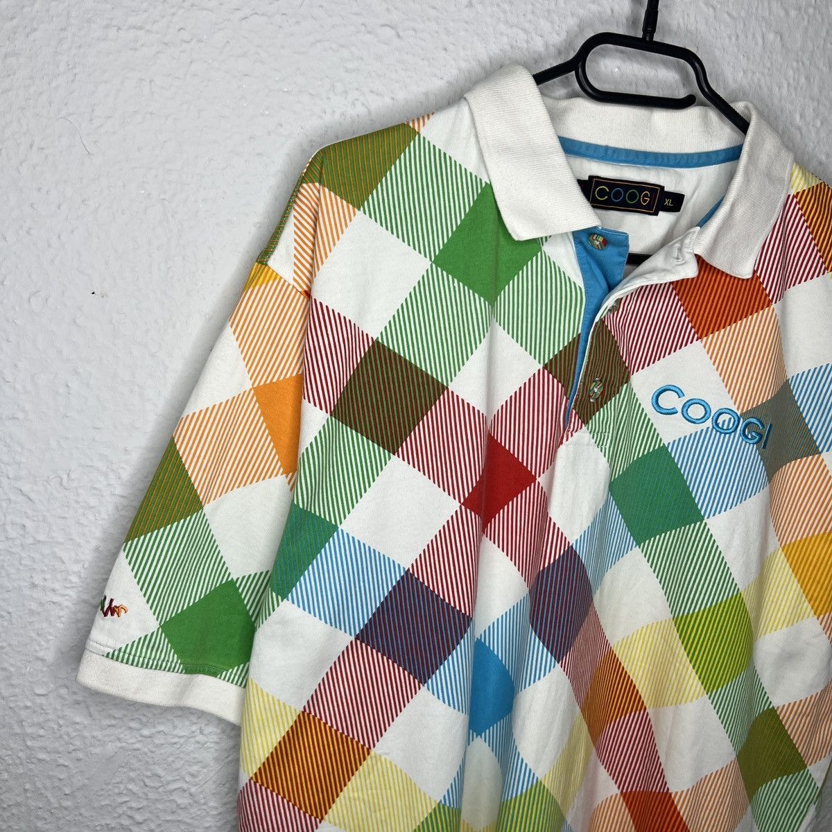 Coogi Coogi Polo Tshirt Tee Multicolor Colorful Argyle Retro Y2K Size US XL / EU 56 / 4 - 4 Thumbnail