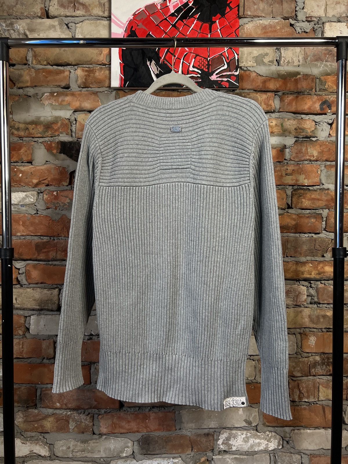 G-Star × Vintage Vintage G-Star Raw Sweater Knit Big Logo 90s Streetstyle Size US L / EU 52-54 / 3 - 2 Thumbnail