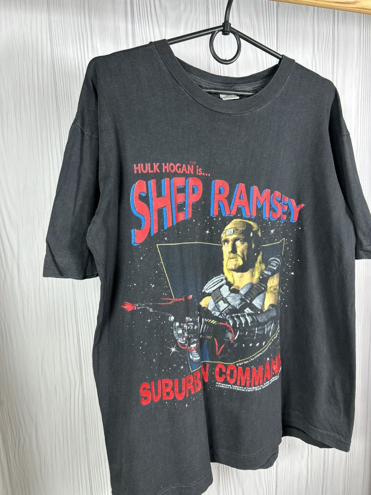 Vintage Rare 1991 Hulk Hogan Shep Ramsey Suburban Commando T-Shirt Size US XL / EU 56 / 4 - 2 Thumbnail