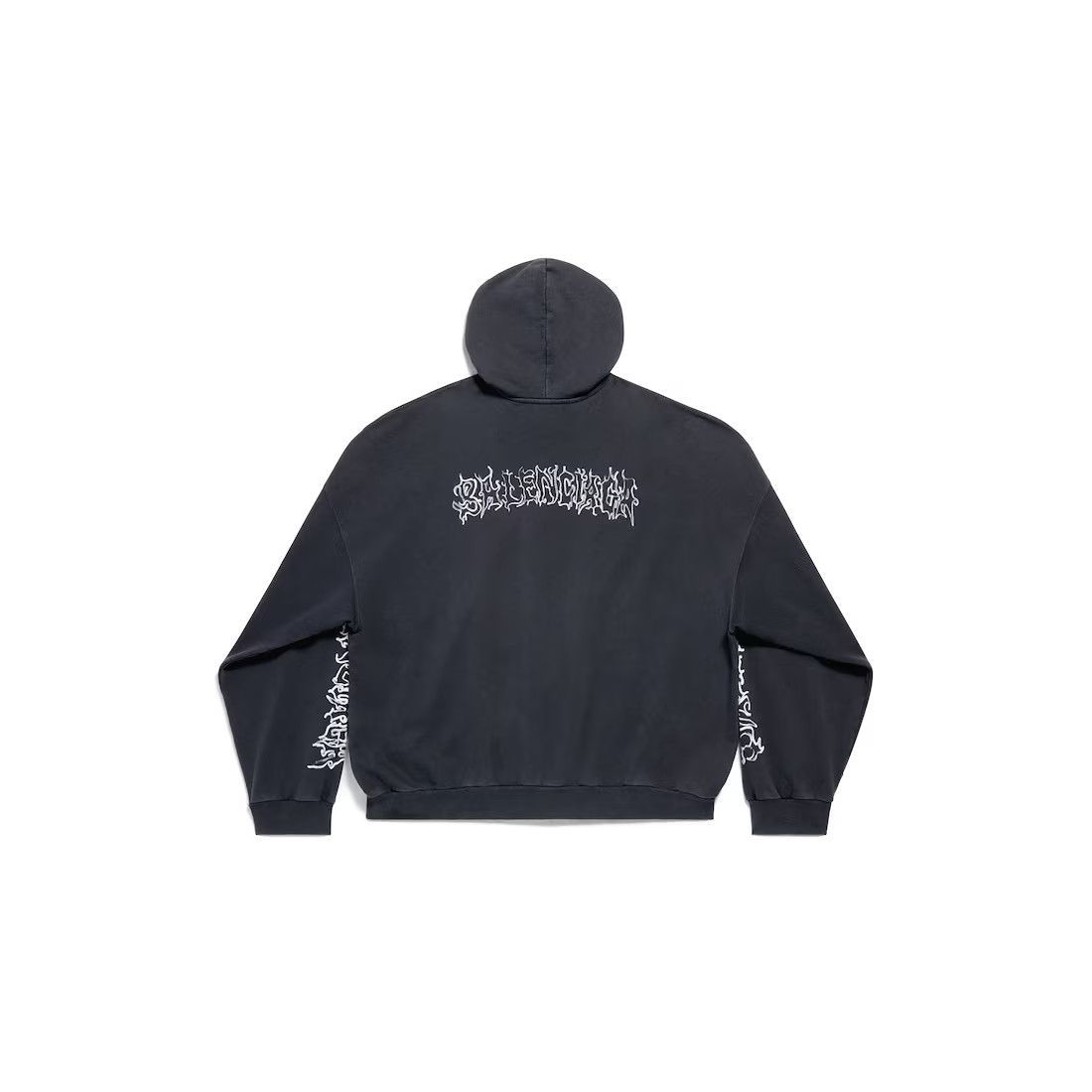 Balenciaga o1s1rm0725 DIY Metal Outline Hoodie Oversized in Black Size US S / EU 44-46 / 1 - 2 Thumbnail