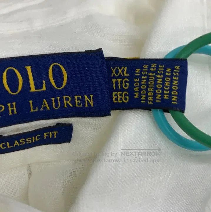 Polo Ralph Lauren Polo Ralph Lauren SS23 Logo Embroidered Linen Shirt. Size US XXL / EU 58 / 5 - 3 Thumbnail