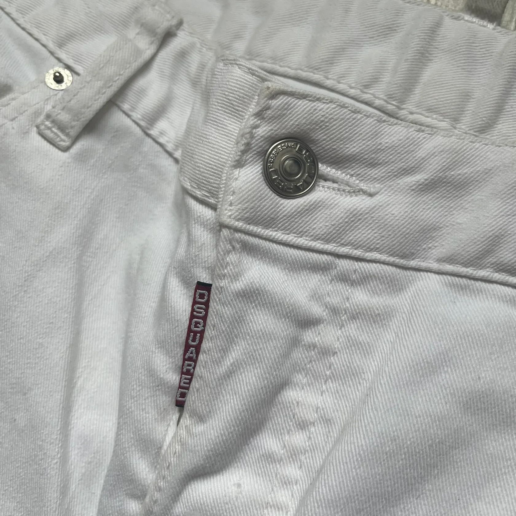 Dsquared2 Dsquared2 SS2012 White Mud Jeans Size 30" / US 8 / IT 44 - 9 Thumbnail