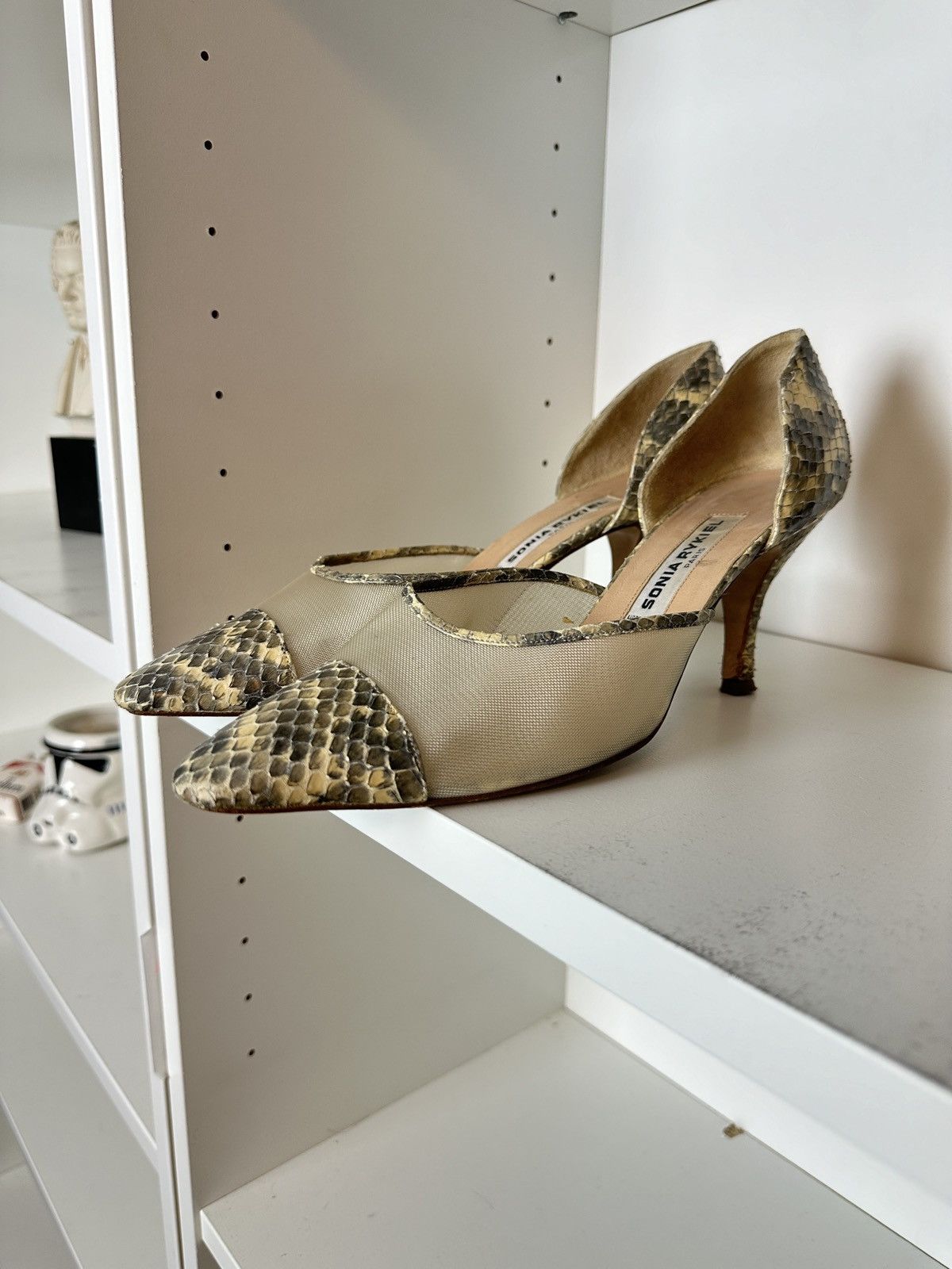 Sonia Rykiel Sonia Rykiel crocodile snake pattern panther leather heels Size US 6.5 / IT 36.5 - 1 Thumbnail