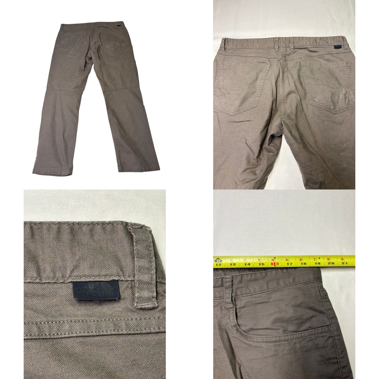 The North Face The North Face Mens Chino Pants 38X30 Brown Cotton Elastomultiester Polyester Canvas Flat Front Straight 5-Pocket Logo Zipper Zip Casual Workwear Mens Size US 38 / EU 54 - 8 Thumbnail