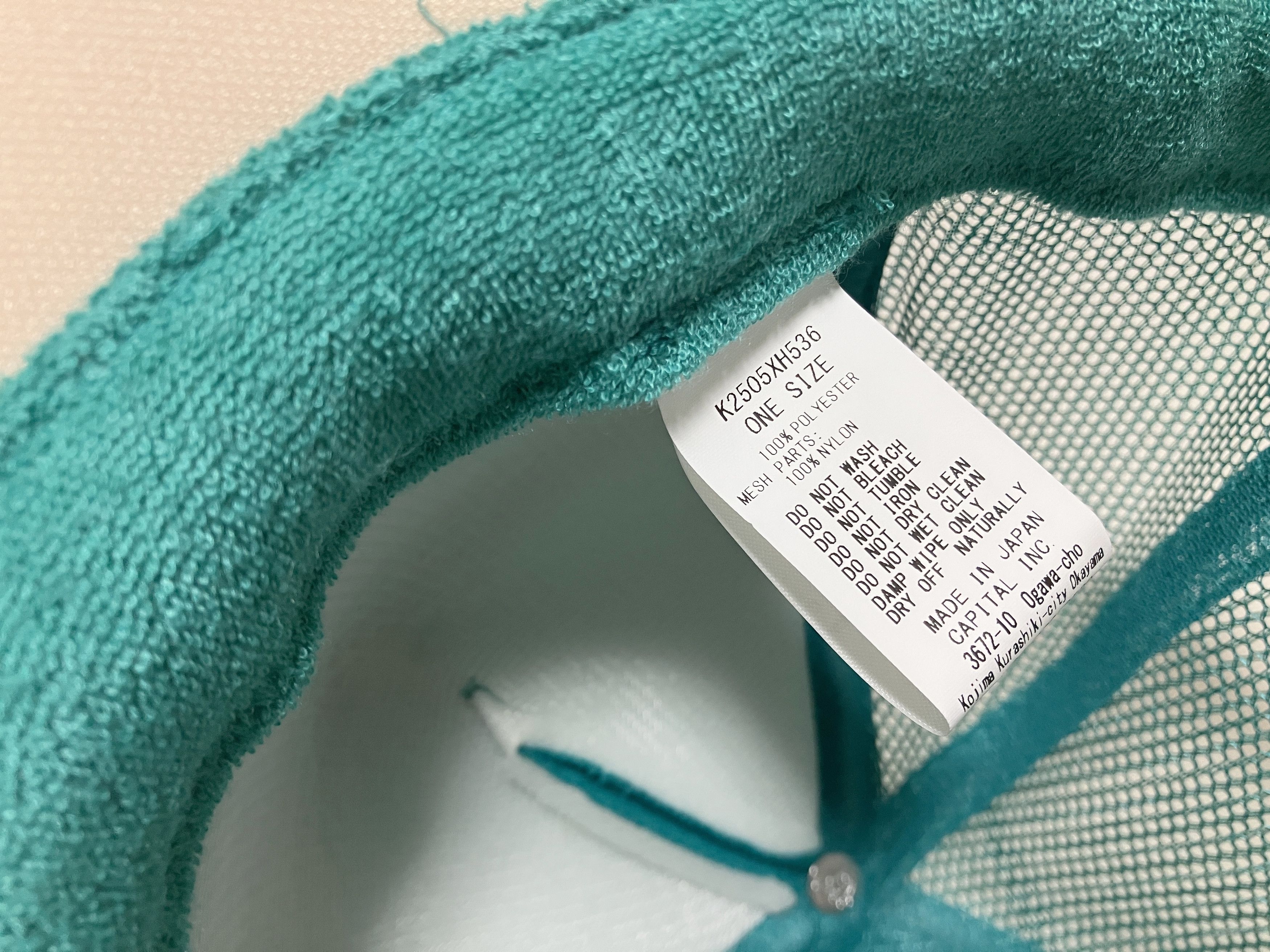 Kapital kapital life kapriccio truck cap hat trucker green beige Size ONE SIZE - 5 Thumbnail