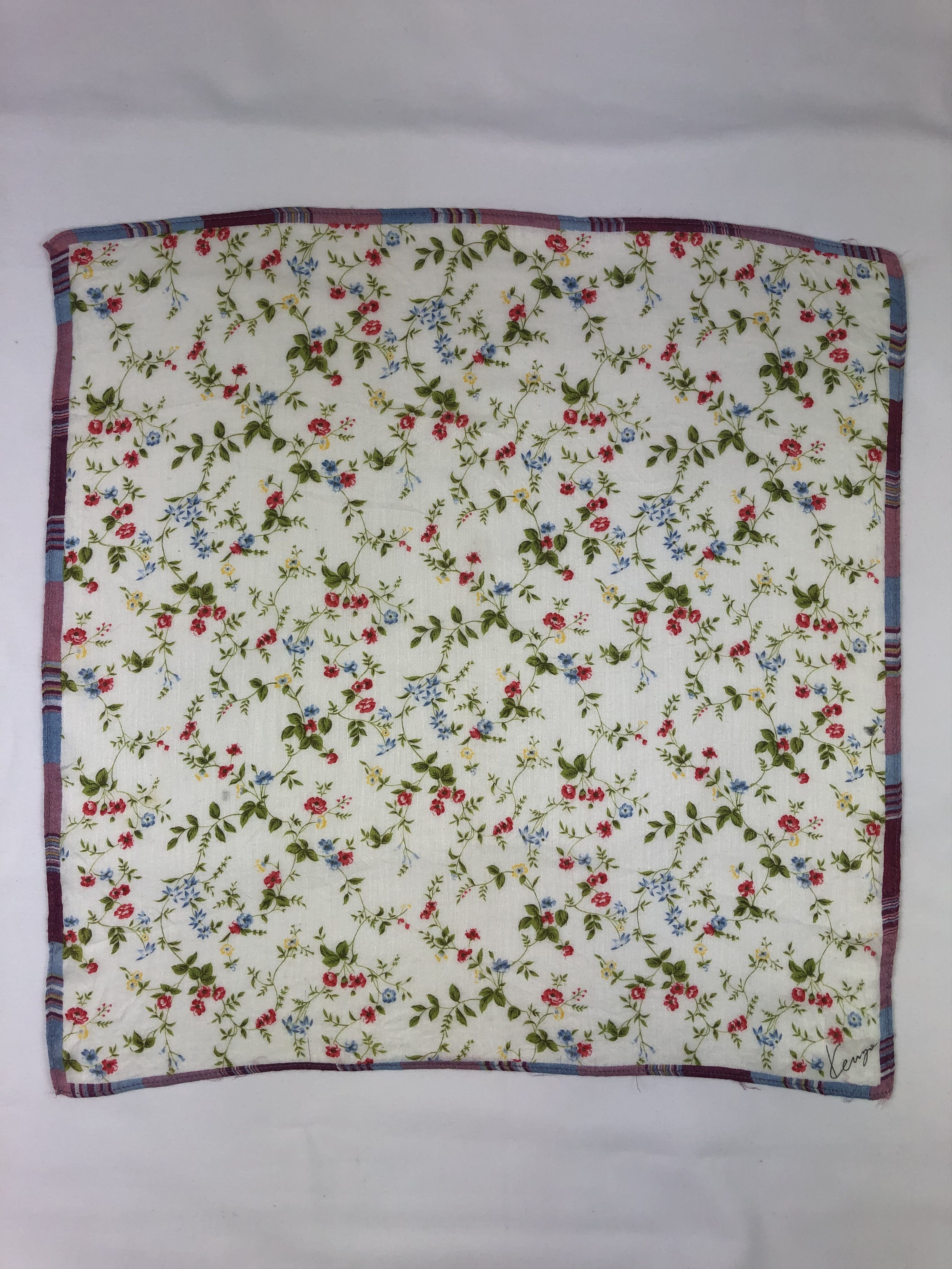 Kenzo × Vintage Kenzo Floral Handkerchief / Bandana / Neckerchief Size ONE SIZE - 3 Thumbnail