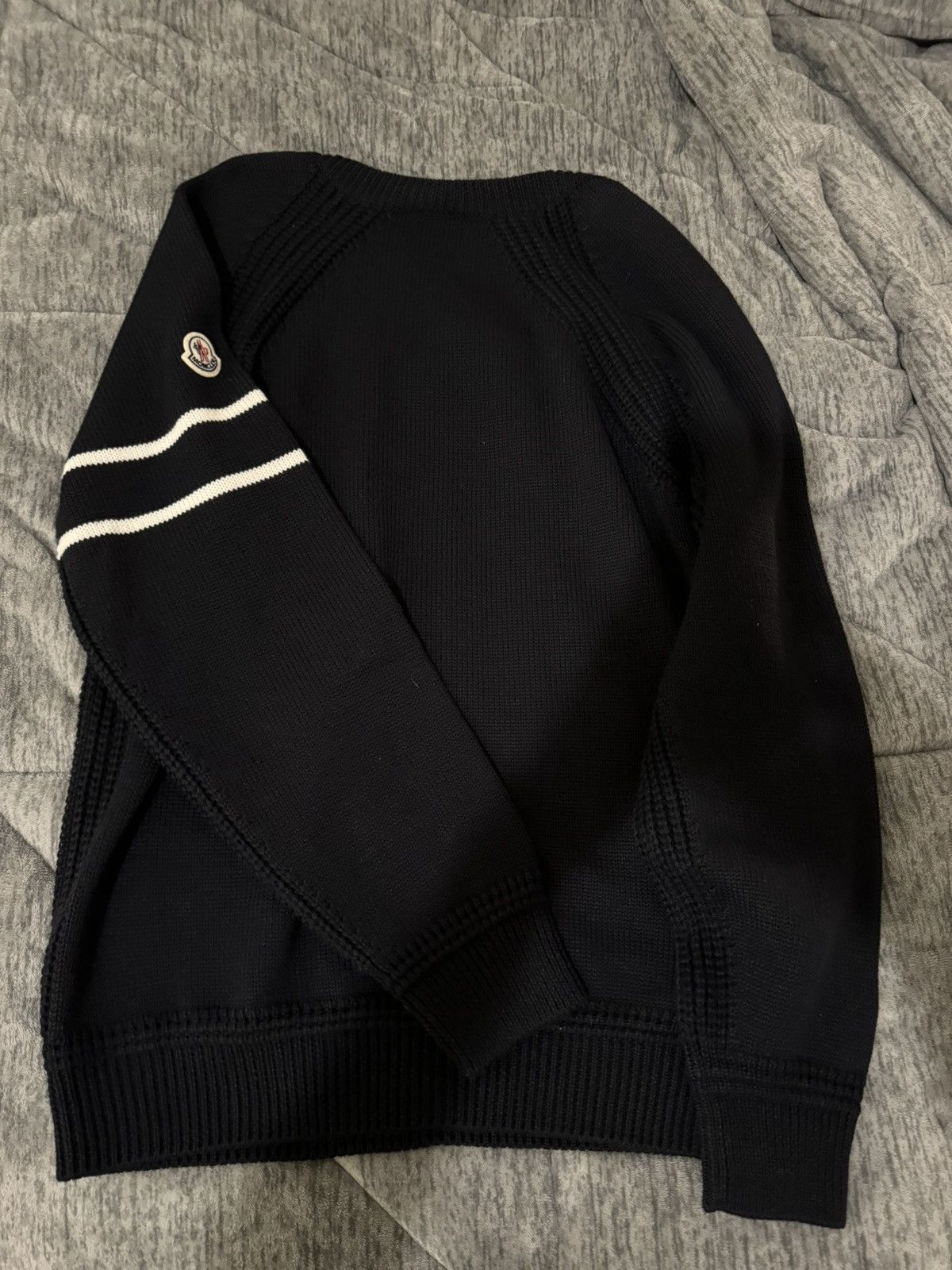 Moncler Moncler Men's Crew Knit in navy Size US XL / EU 56 / 4 - 4 Thumbnail