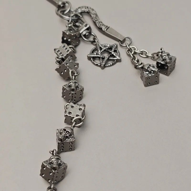 Vintage Vintage Dice Skull Jeans Chain Size ONE SIZE - 4 Thumbnail