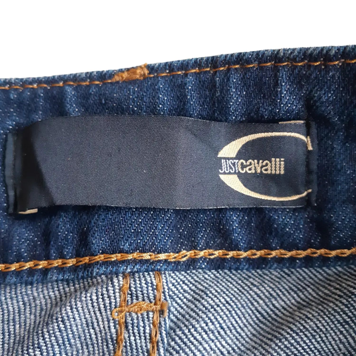 Roberto Cavalli Roberto Cavalli Just Cavalli Leather Patch Jeans Pants Size 28" / US 6 / IT 42 - 12 Thumbnail