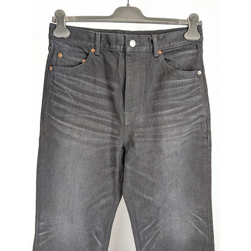 Saint Laurent Paris o1rshd1 D35 70's Flare Denim Jeans in Black Size US 33 - 3 Thumbnail