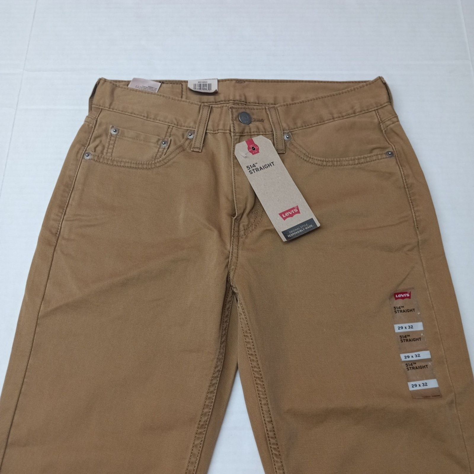 Levi's Levi's 514 Straight Jeans Brown Tan Men’s 29x32 Regular Fit Size US 29 - 4 Thumbnail