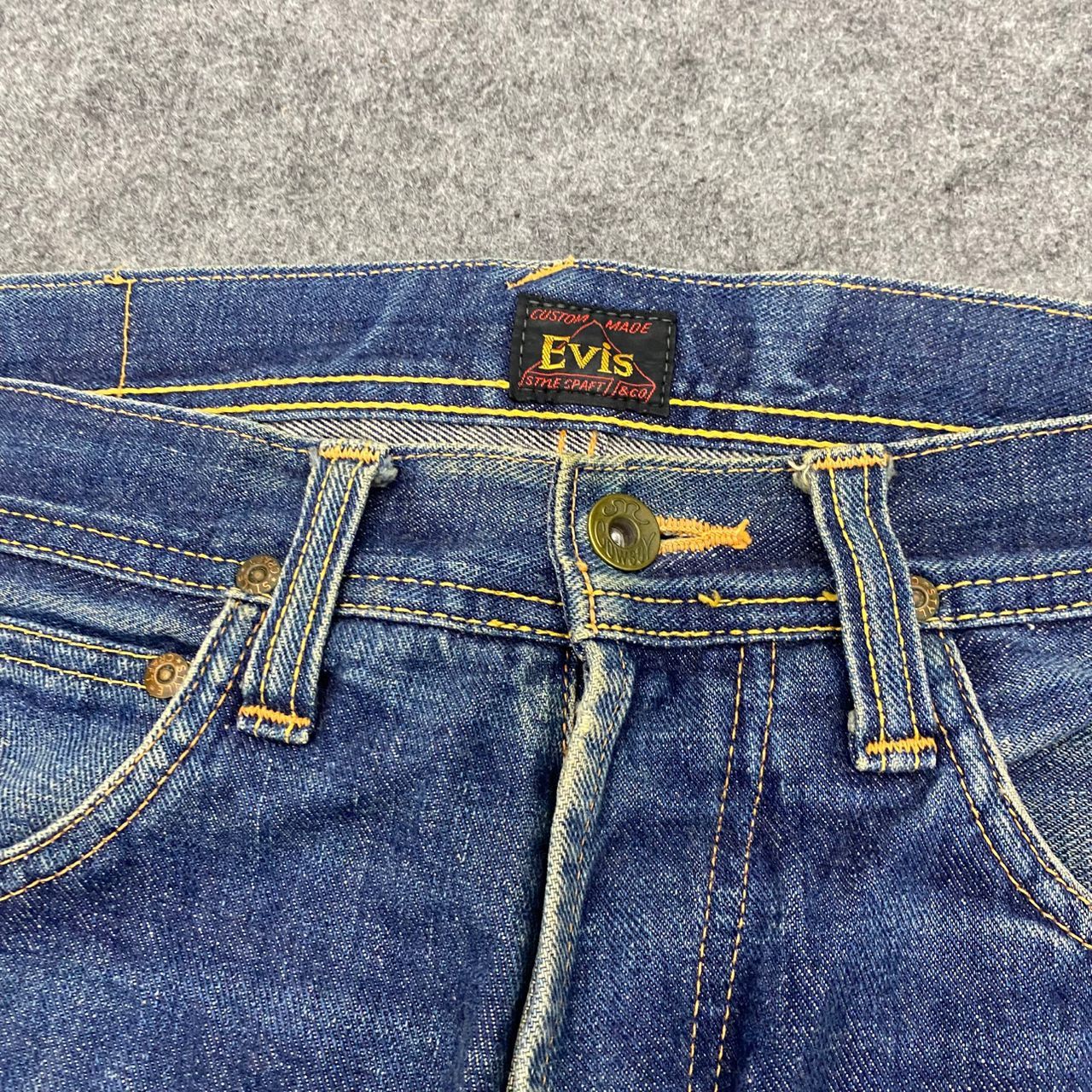 Evisu 💥Best Offer💥Vintage Evis Cowboy Selvegde Distressed Denim Size US 31 - 12 Thumbnail