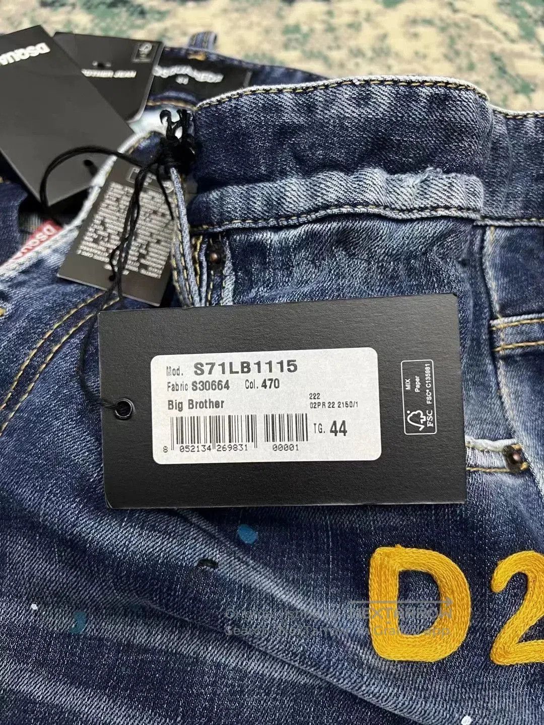 Dsquared2 Dsquared2 Big Brother Mid-Waist Jeans. Size US 44 / EU 60 - 8 Thumbnail