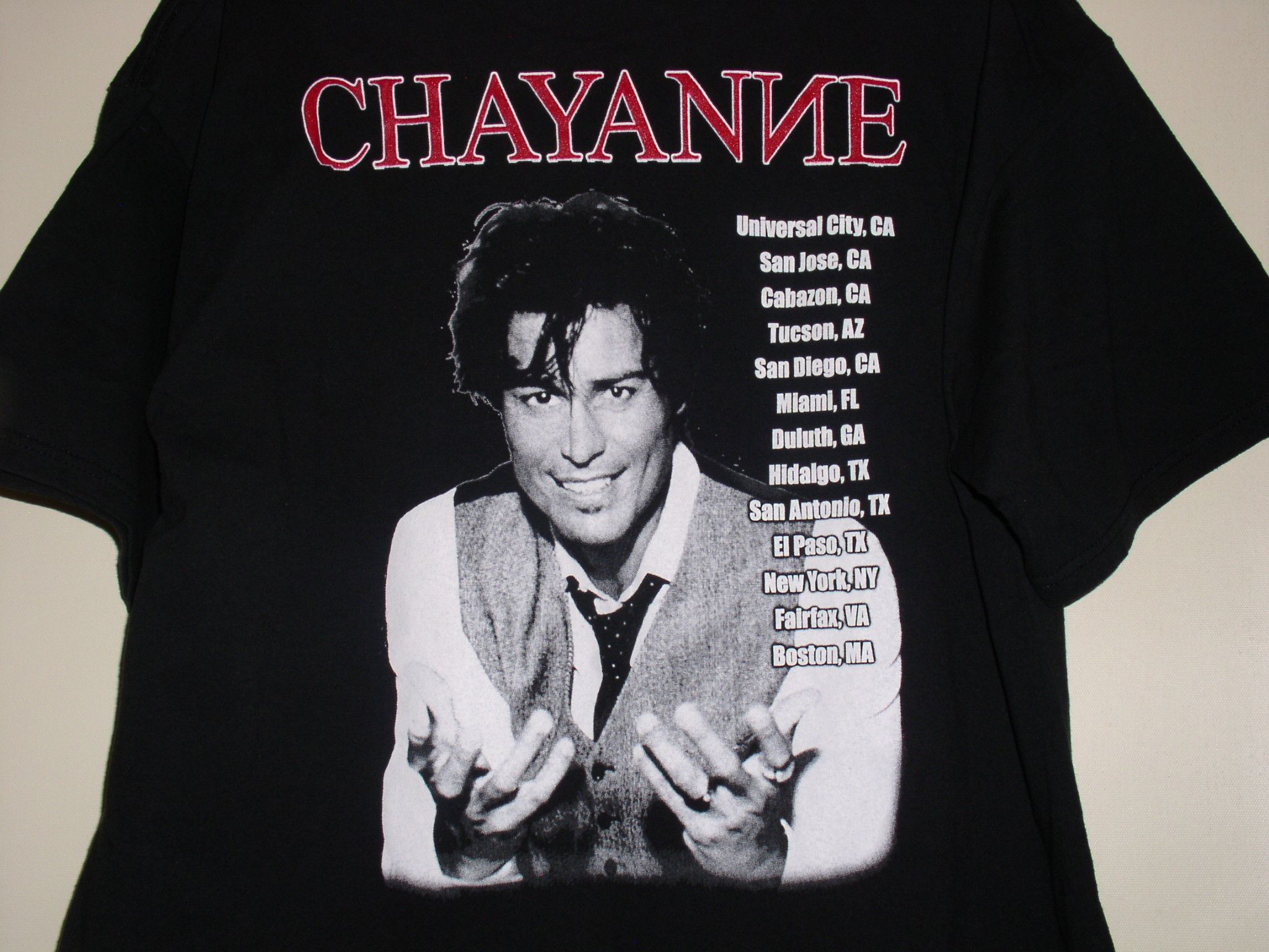 Vintage Chayanne Concert Tour T Shirt Vintage 2007 Latin Pop Size US XL / EU 56 / 4 - 4 Thumbnail