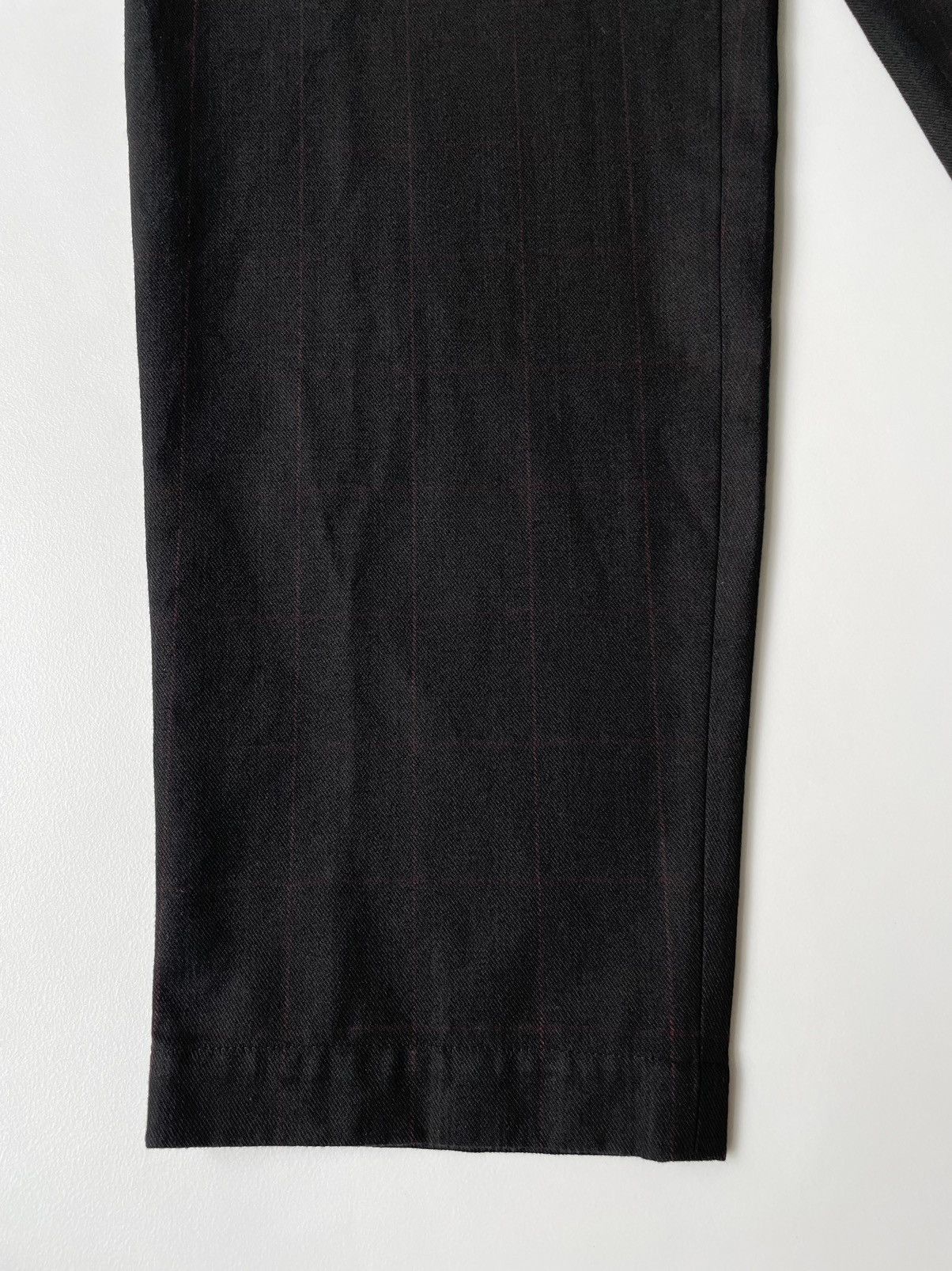 Comme des Garcons Black Cotton Check Print Trousers Size US 32 / EU 48 - 10 Thumbnail