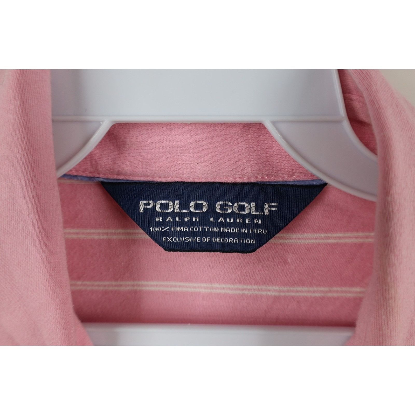 Polo Ralph Lauren Vintage Polo Golf Ralph Lauren Distressed Pima Cotton Polo Size US L / EU 52-54 / 3 - 8 Thumbnail