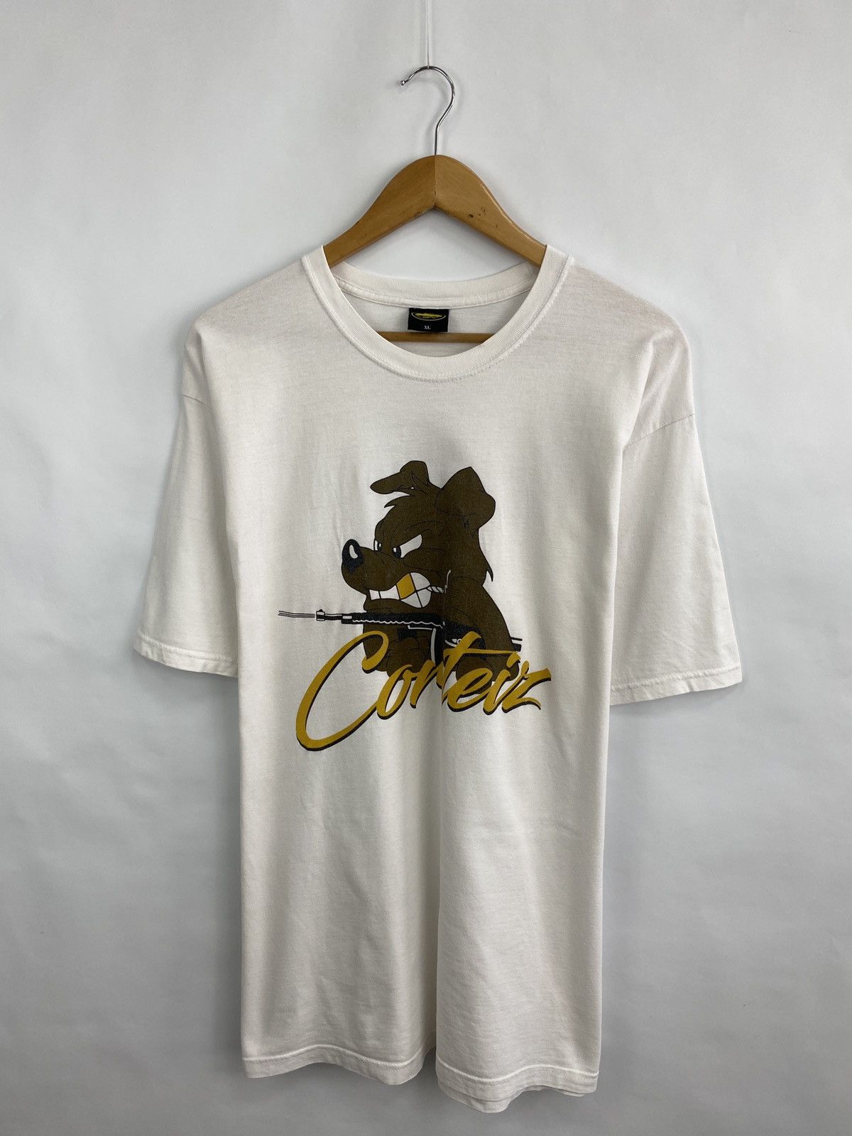 Corteiz 🇺🇸 Y2K Corteiz Dog Gun T-Shirt Rare Retro Hype Size US XL / EU 56 / 4 - 3 Thumbnail