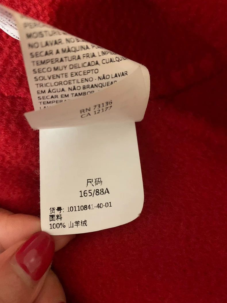 Max Mara Max Mara Coat lilia, true red, 100% cashmere water ripple Size L / US 10 / IT 46 - 8 Thumbnail