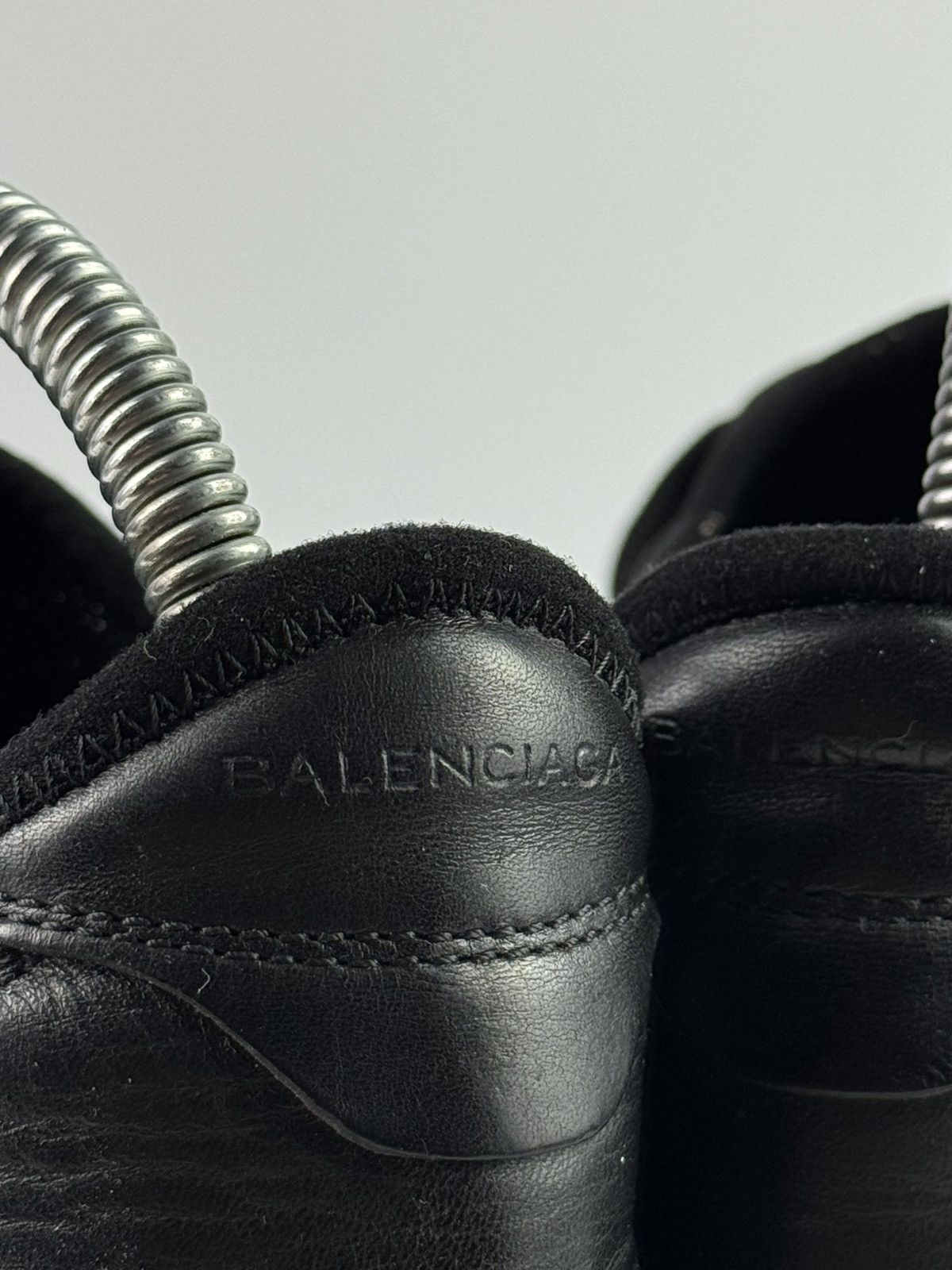 Balenciaga Balenciaga Black Glitter Runners Leather Low Top Sneakers Size US 9 / IT 39 - 9 Thumbnail
