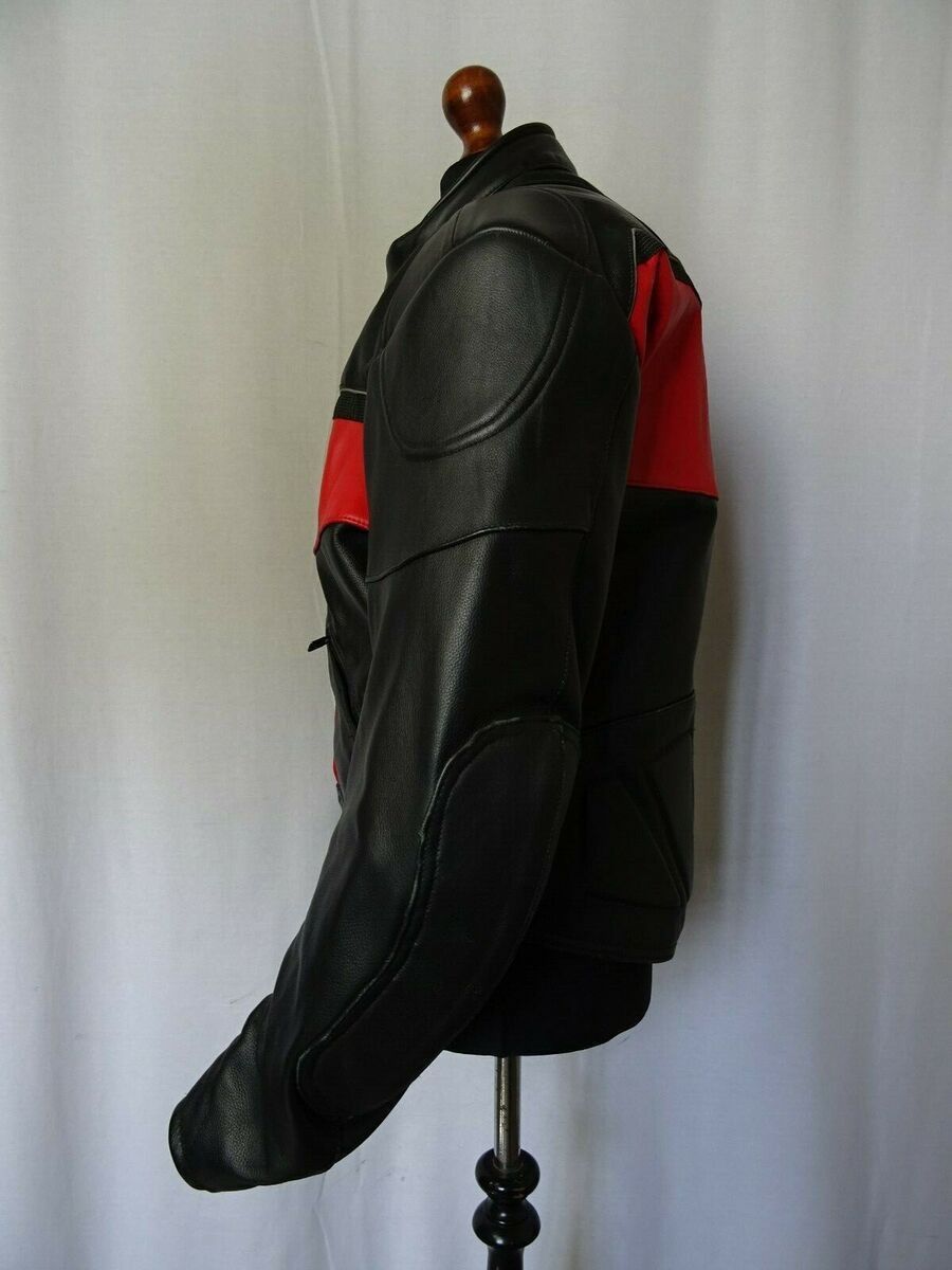 Other Mens Biker Jacket Handmade Black Leather Racing Jacket Size US S / EU 44-46 / 1 - 5 Thumbnail
