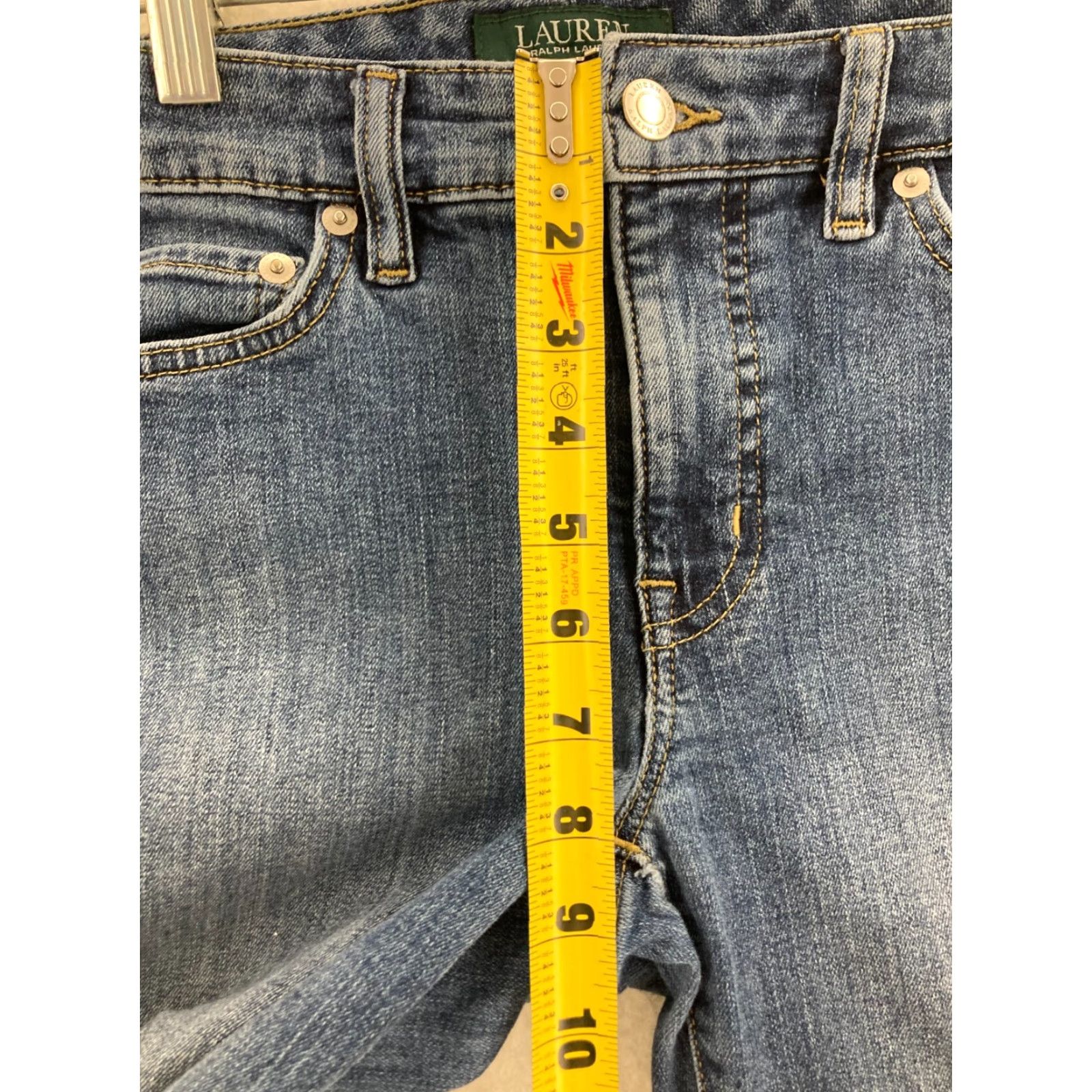 Ralph Lauren Lauren Ralph Lauren Jeans Womens 4 Classic Crop Straight Blue Dark Blue Denim Size 27" / US 4 / IT 40 - 4 Thumbnail