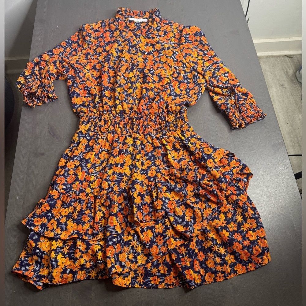 Other The Shirt By Rochelle Behrens Taylor 3/4 Sleeve Tiered Mini Size S / US 4 / IT 40 - 4 Thumbnail