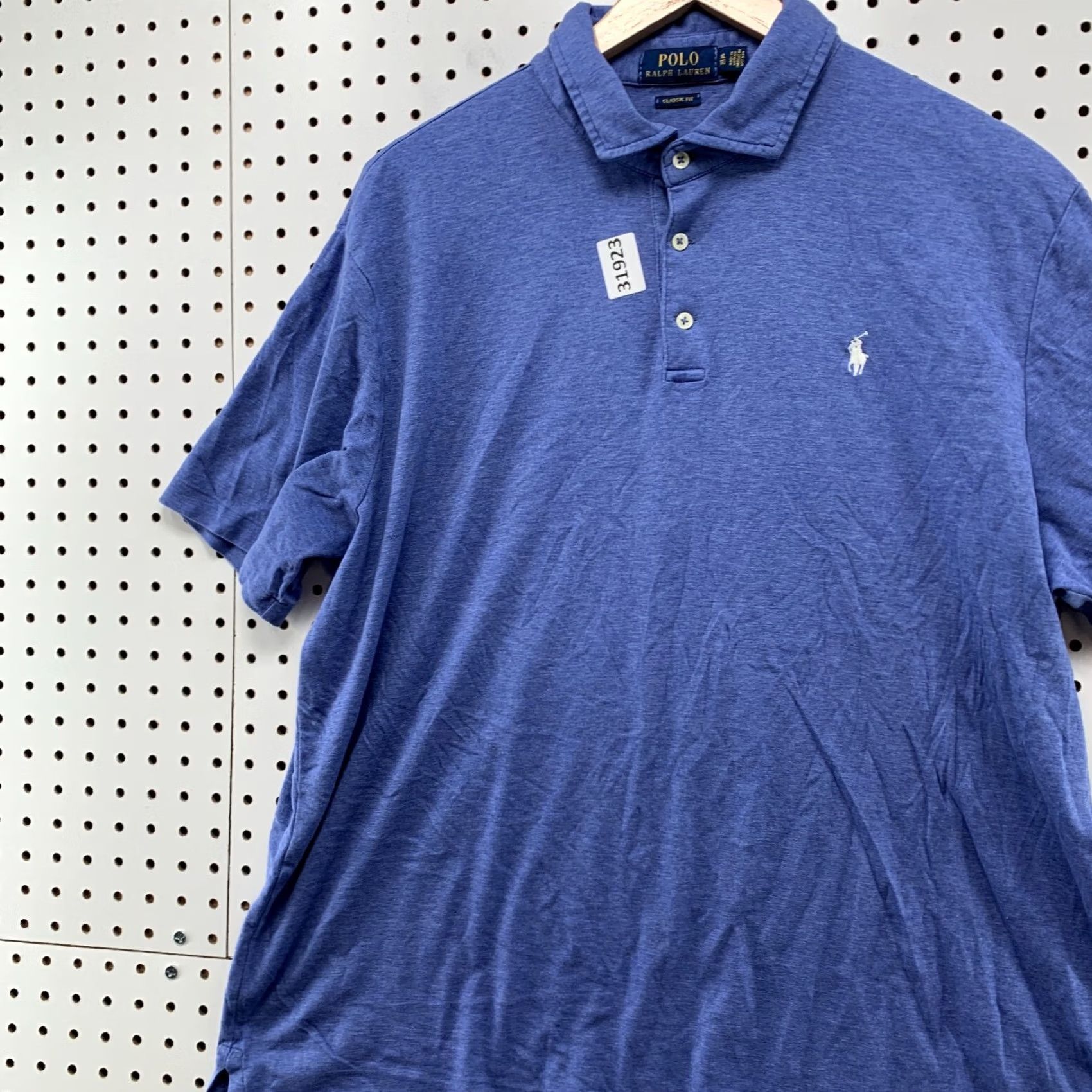 Polo Ralph Lauren Polo Ralph Lauren Shirt Mens XL Blue White Pony Collared Casual Size US XL / EU 56 / 4 - 4 Thumbnail