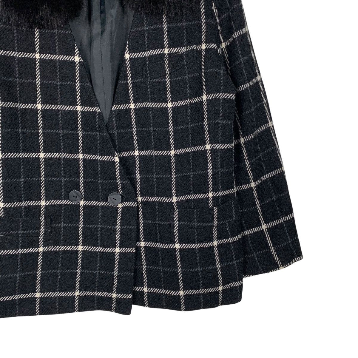 Japanese Brand Japanese Brand Simree Checkered Double Breasted Wool Jacket Size M / US 6-8 / IT 42-44 - 4 Thumbnail