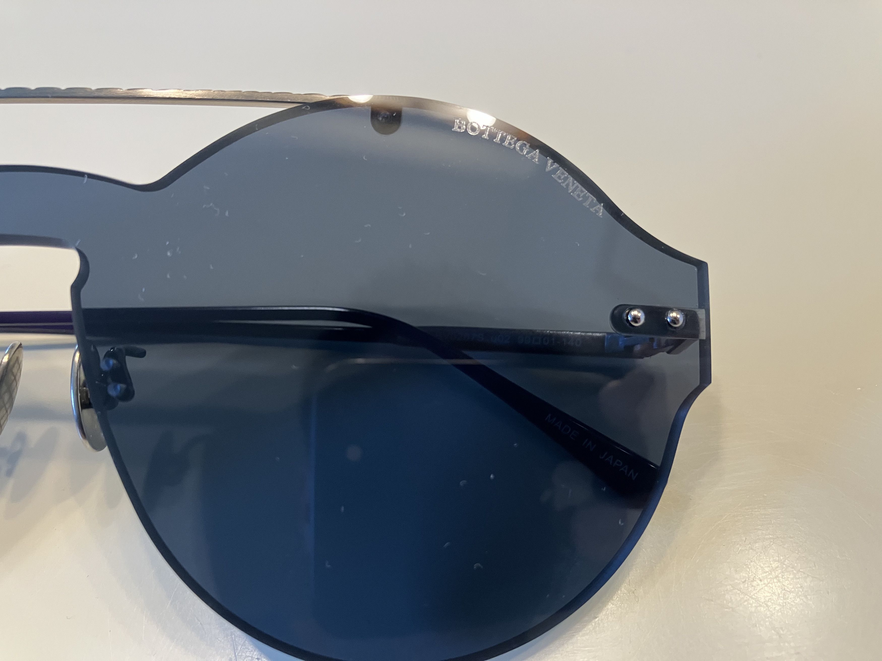Bottega Veneta Bottega Veneta BV0207S 002 Ruthenium Sunglasses UNISEX Size ONE SIZE - 5 Thumbnail