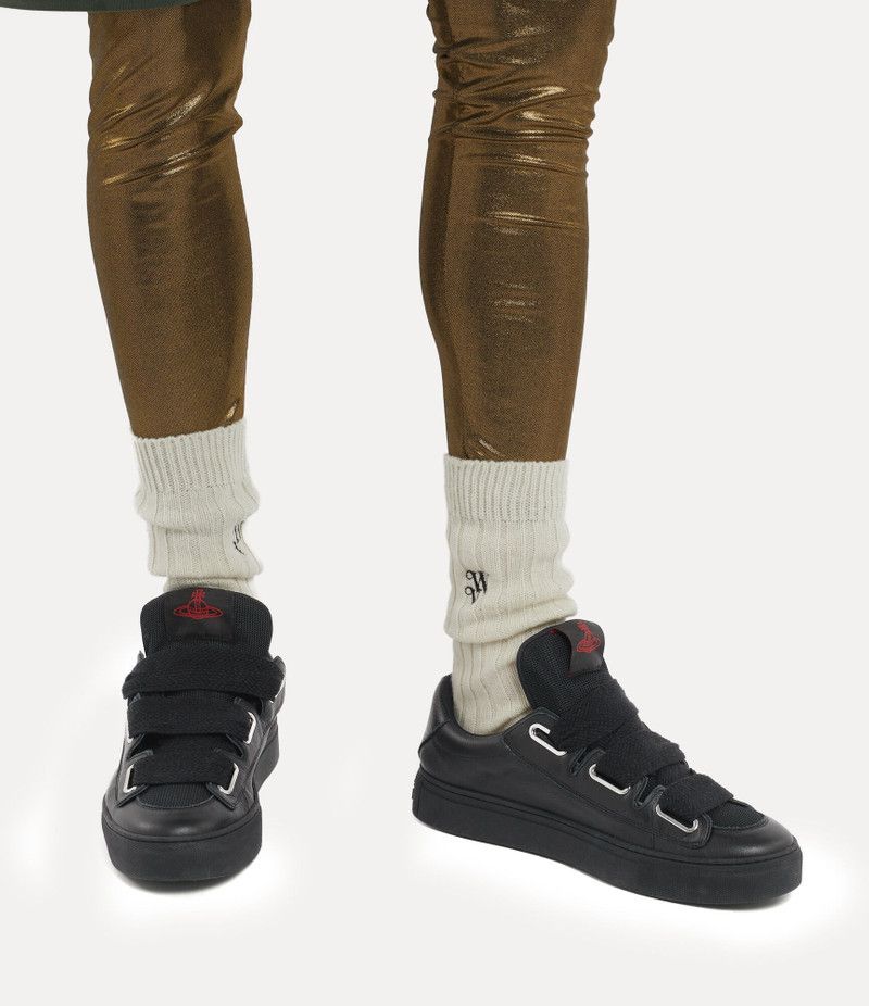 Vivienne Westwood o1srvl11e0326 Rocket Low-Top Sneakers in Black Size US 11 / EU 44 - 2 Thumbnail