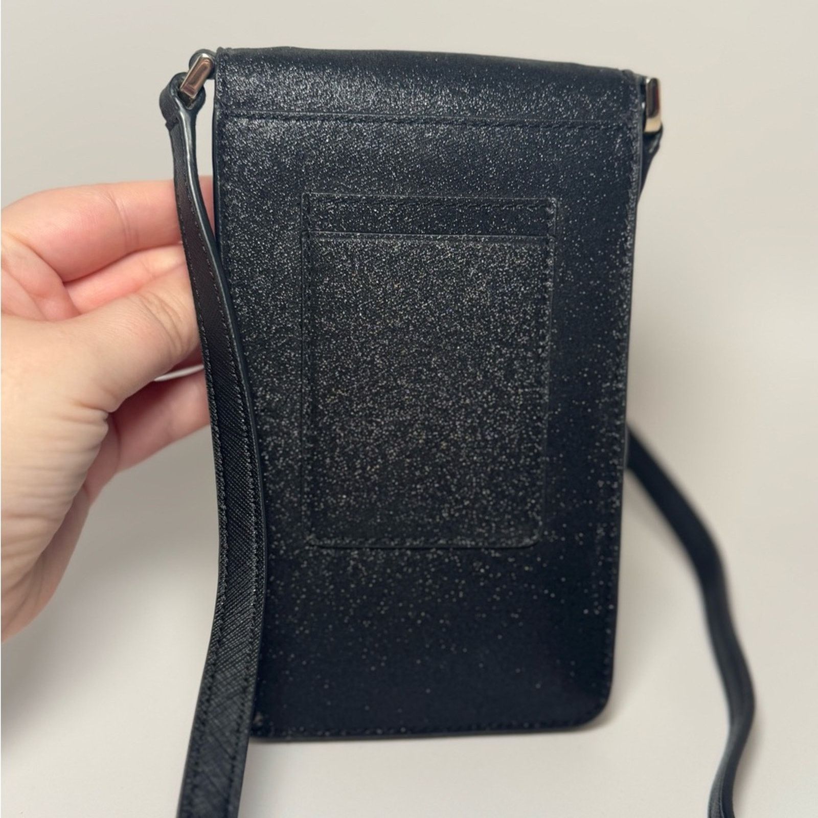 Kate Spade Kate Spade Cameron North South Black Glitter Phone Crossbody Size ONE SIZE - 2 Thumbnail