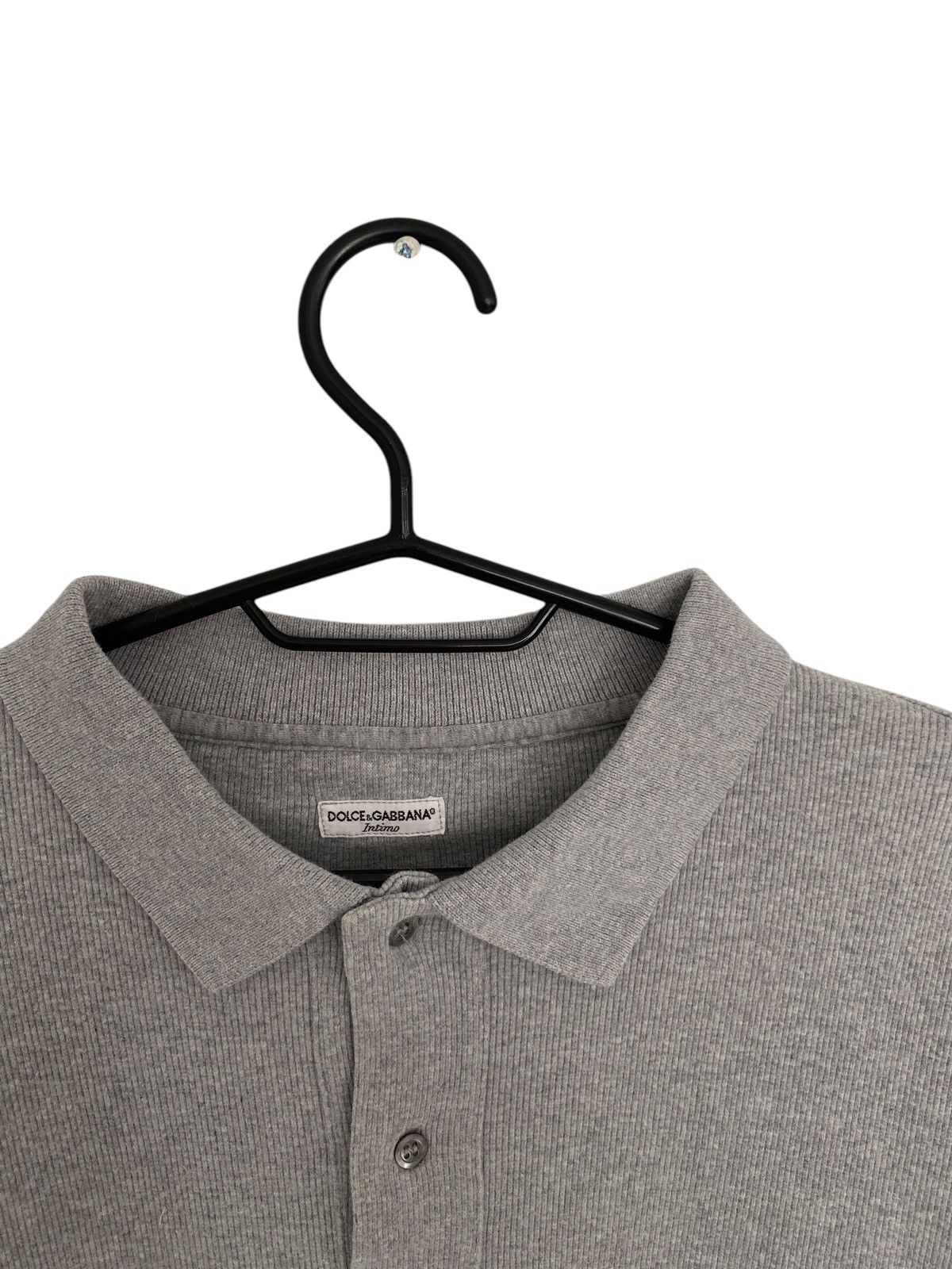 Dolce & Gabbana × Vintage Dolce&Gabbana longsleeve gray polo shirt Size US L / EU 52-54 / 3 - 2 Thumbnail
