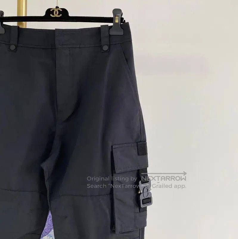 Dior Dior Black Cotton Casual Pants for Women . Size 23" - 3 Thumbnail