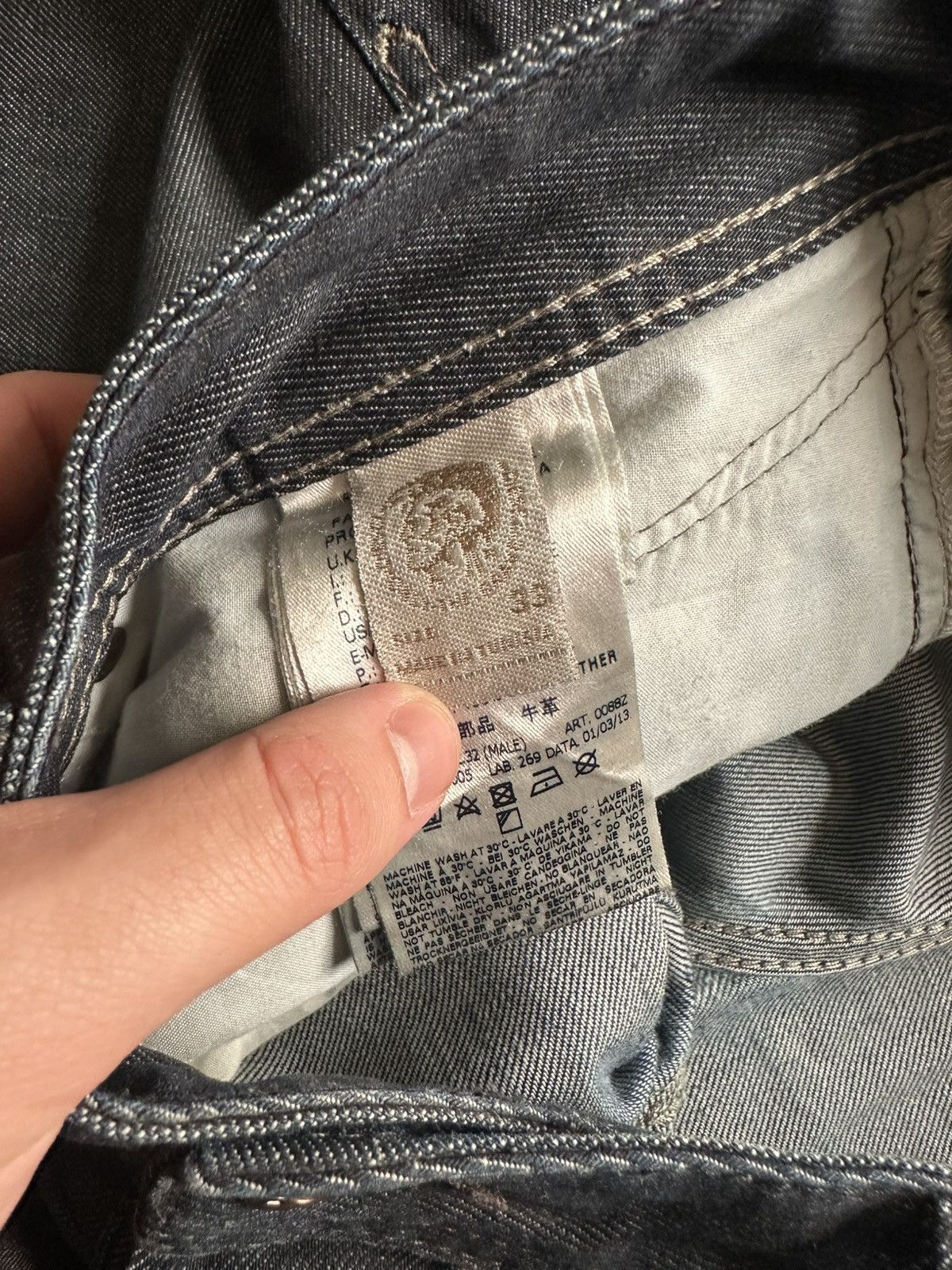 Diesel DIESEL VINTAGE DENIM JEAN Size US 33 - 3 Thumbnail