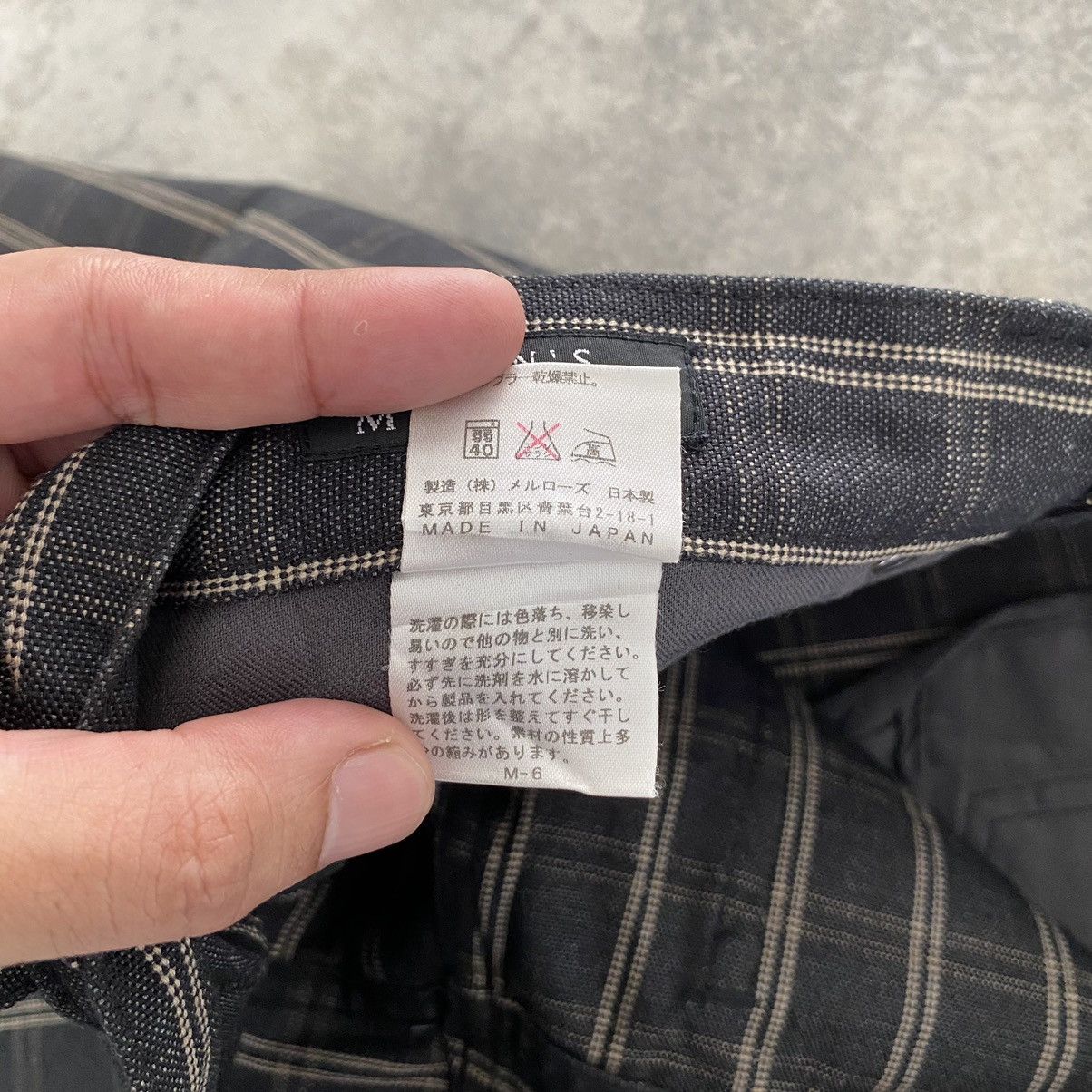 Vintage VTG Men’s Melrose Made In Japan Checker Flared Jeans Size US 30 / EU 46 - 20 Thumbnail