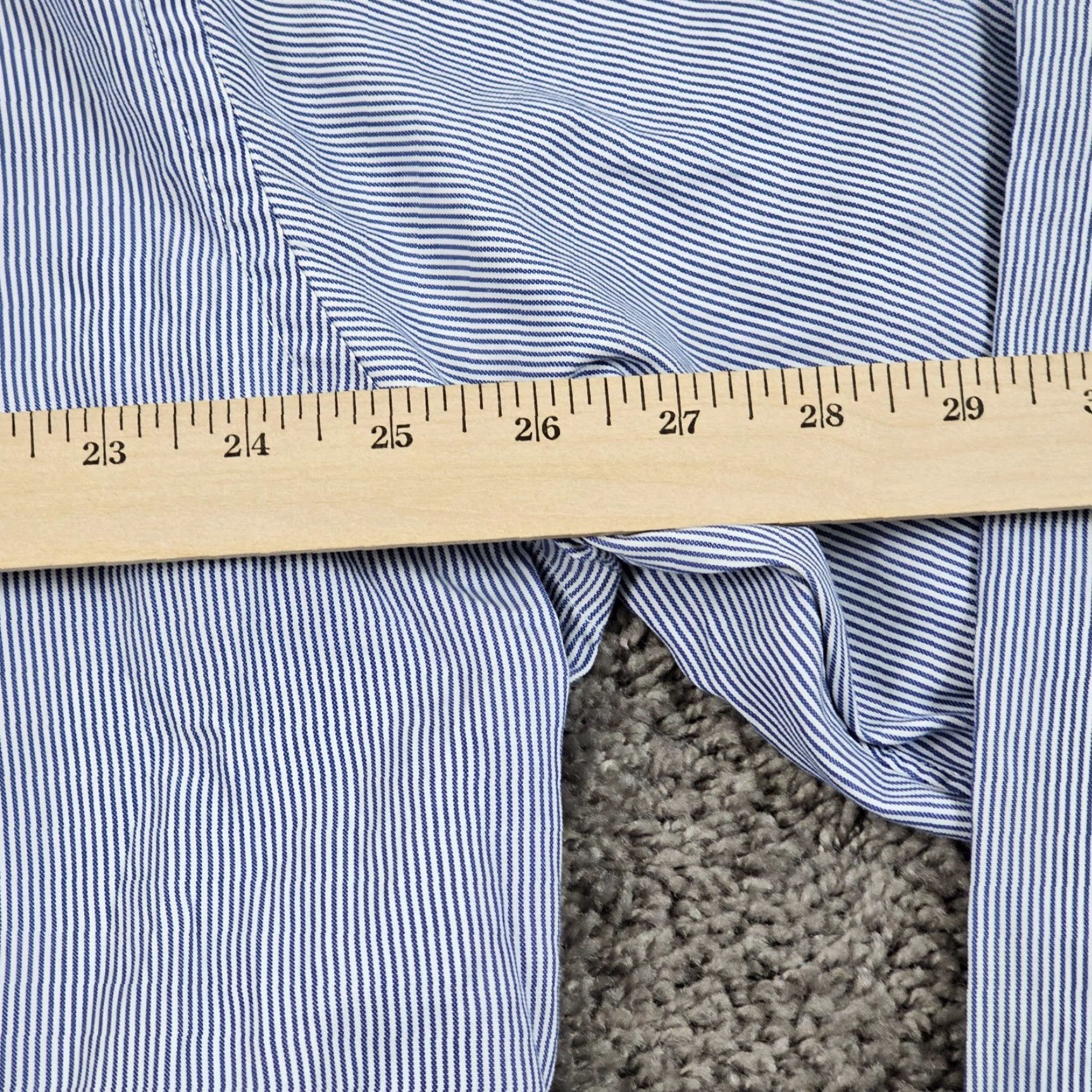 Brooks Brothers VINTAGE Brooks Brothers Shirt Men XL Cotton Blue Striped Dress Casual Formal Pockets USA Size US XL / EU 56 / 4 - 6 Thumbnail