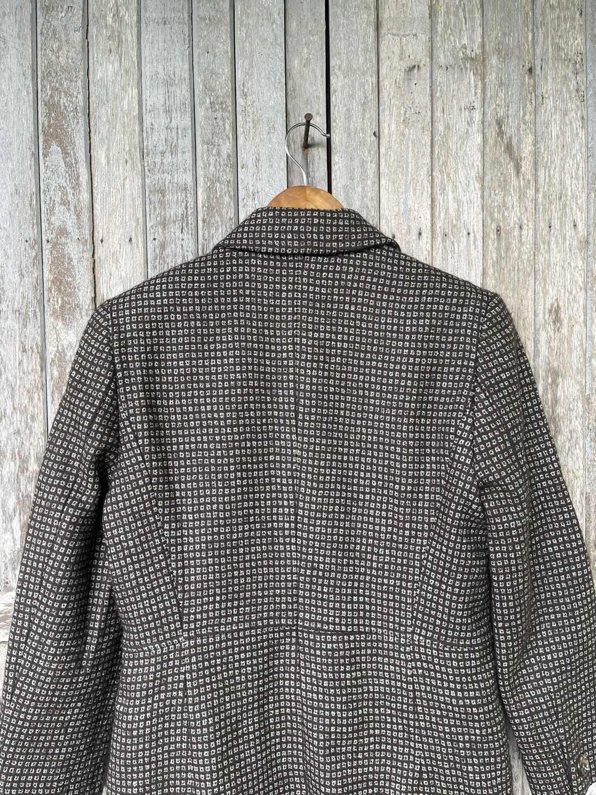 Designer Sofía Rossi Vintage Houndstooth Long Coat – Size 9AR (JP) Size M / US 6-8 / IT 42-44 - 9 Thumbnail