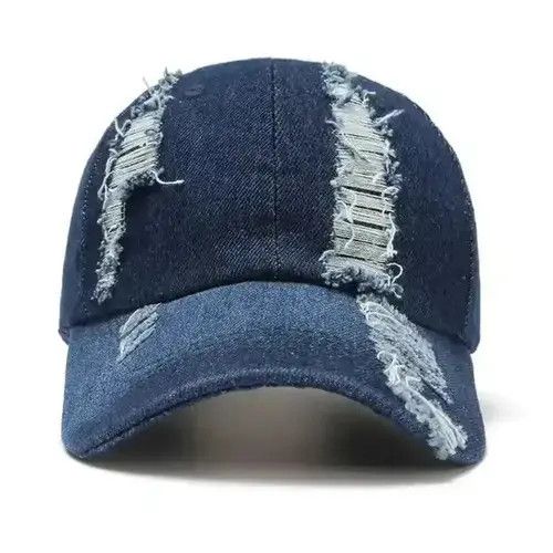 Japanese Brand Ripped Vintage Cap Size ONE SIZE - 1 Thumbnail
