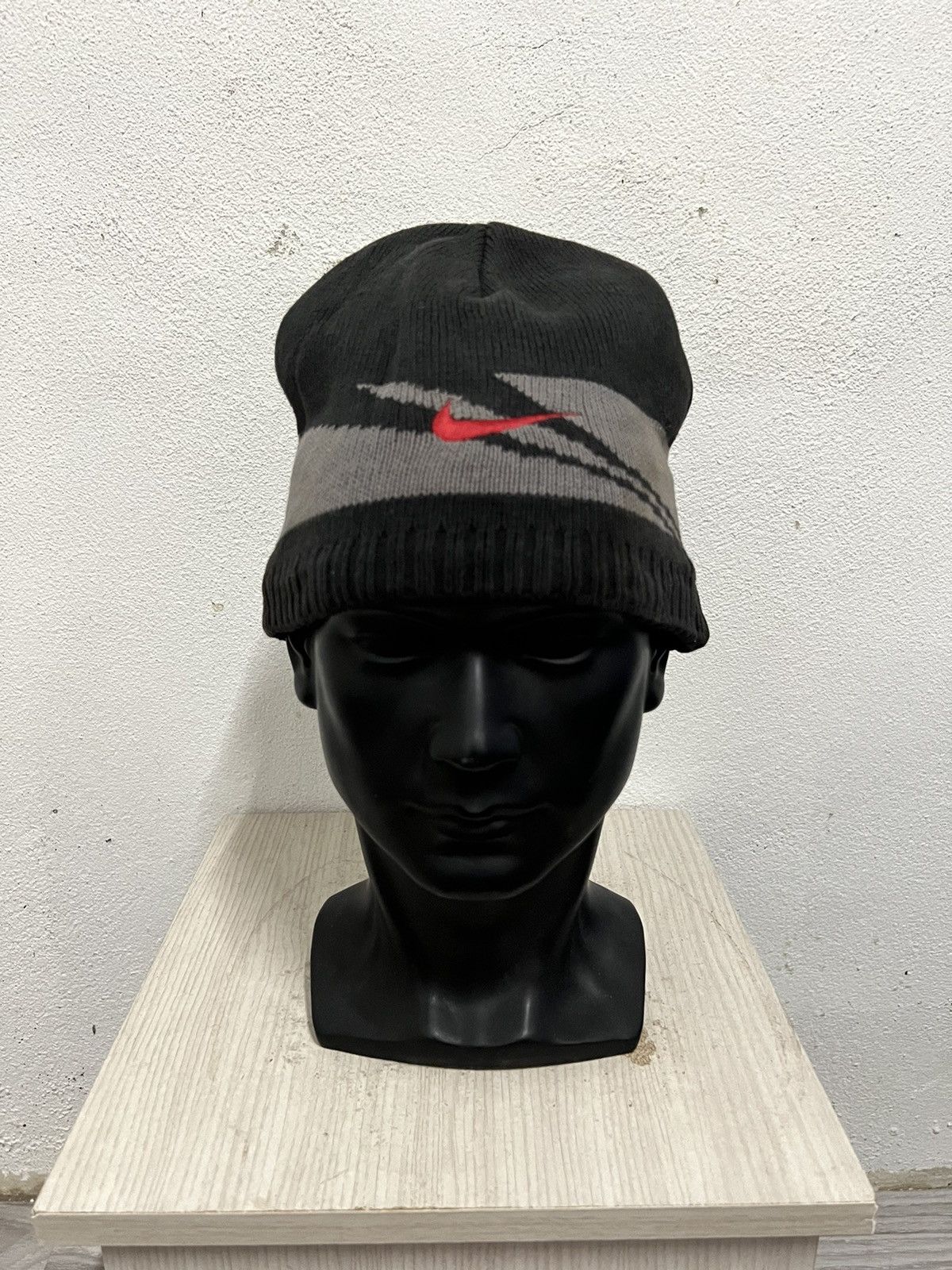 Vintage Vintage Nike Spell Out Beanie Hat Size ONE SIZE - 3 Thumbnail