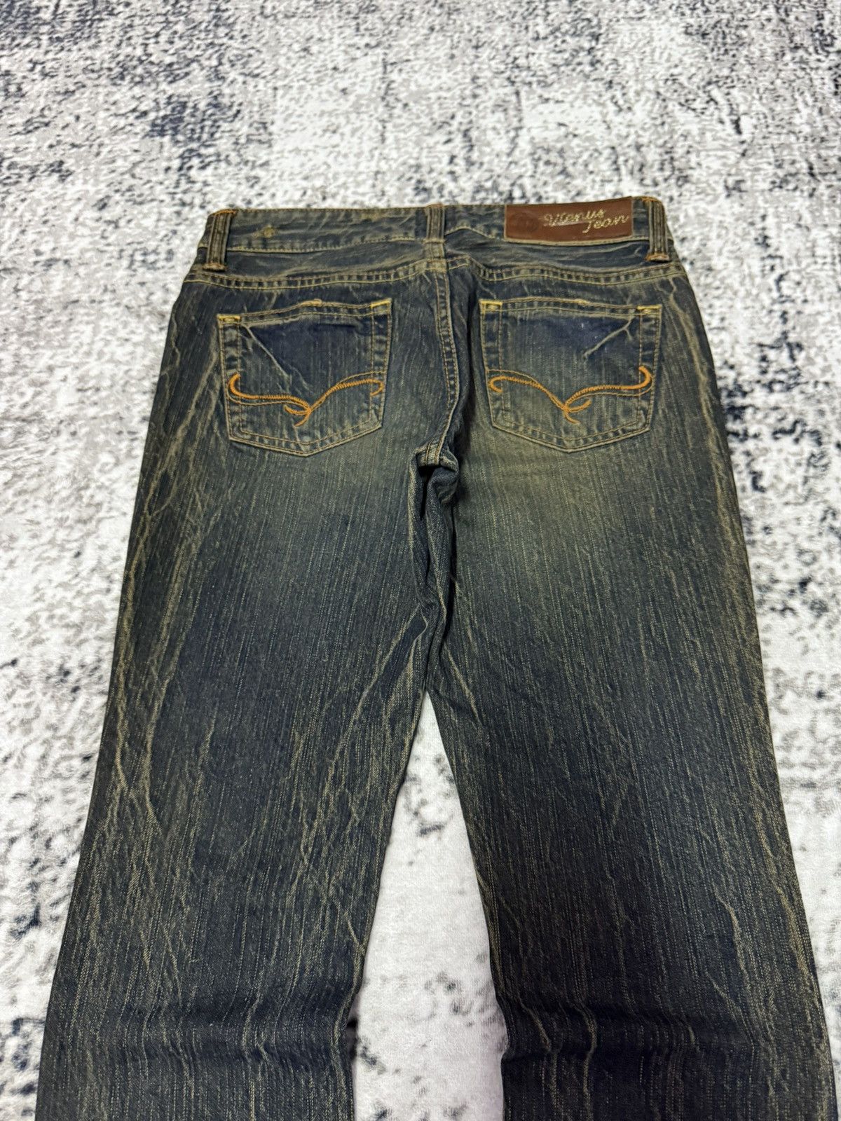 Junya Watanabe Vintage Edwin Venus Mud Wash Studded Flare Jeans Low Rise Size US 28 / EU 44 - 10 Thumbnail