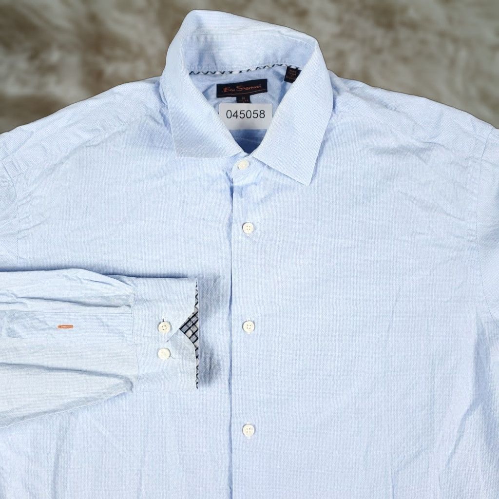 Ben Sherman VINTAGE Ben Sherman Shirt Mens Large Blue Casual Button Up Long Sleeve Size US L / EU 52-54 / 3 - 1 Thumbnail