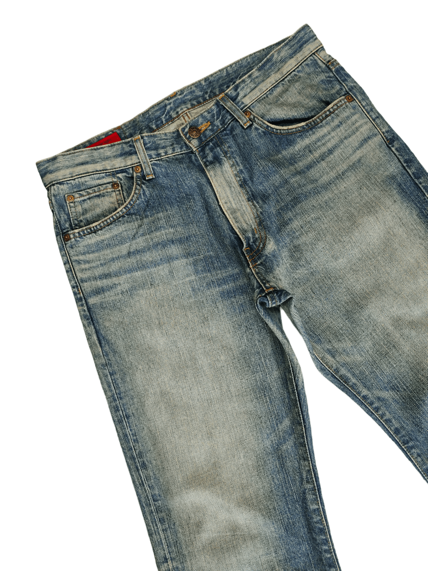Edwin Flare Jeans Edwin Clawmark Faded Denim Bootcut 1990s Size US 33 - 5 Thumbnail