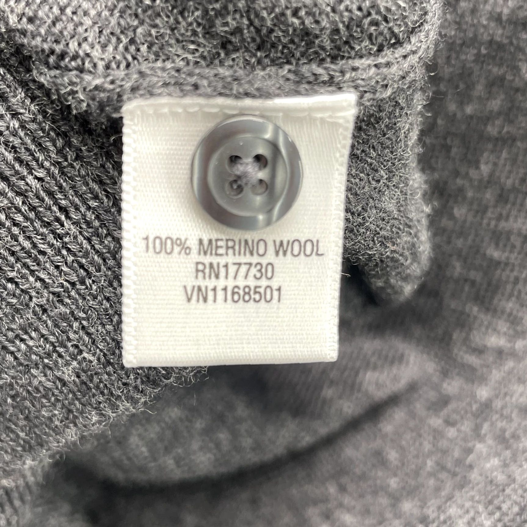 Merona Merona Merino Wool Polo Sweater Mens XL Gray Classic Preppy Academia Travel 90's Vintage? Size US XL / EU 56 / 4 - 7 Thumbnail