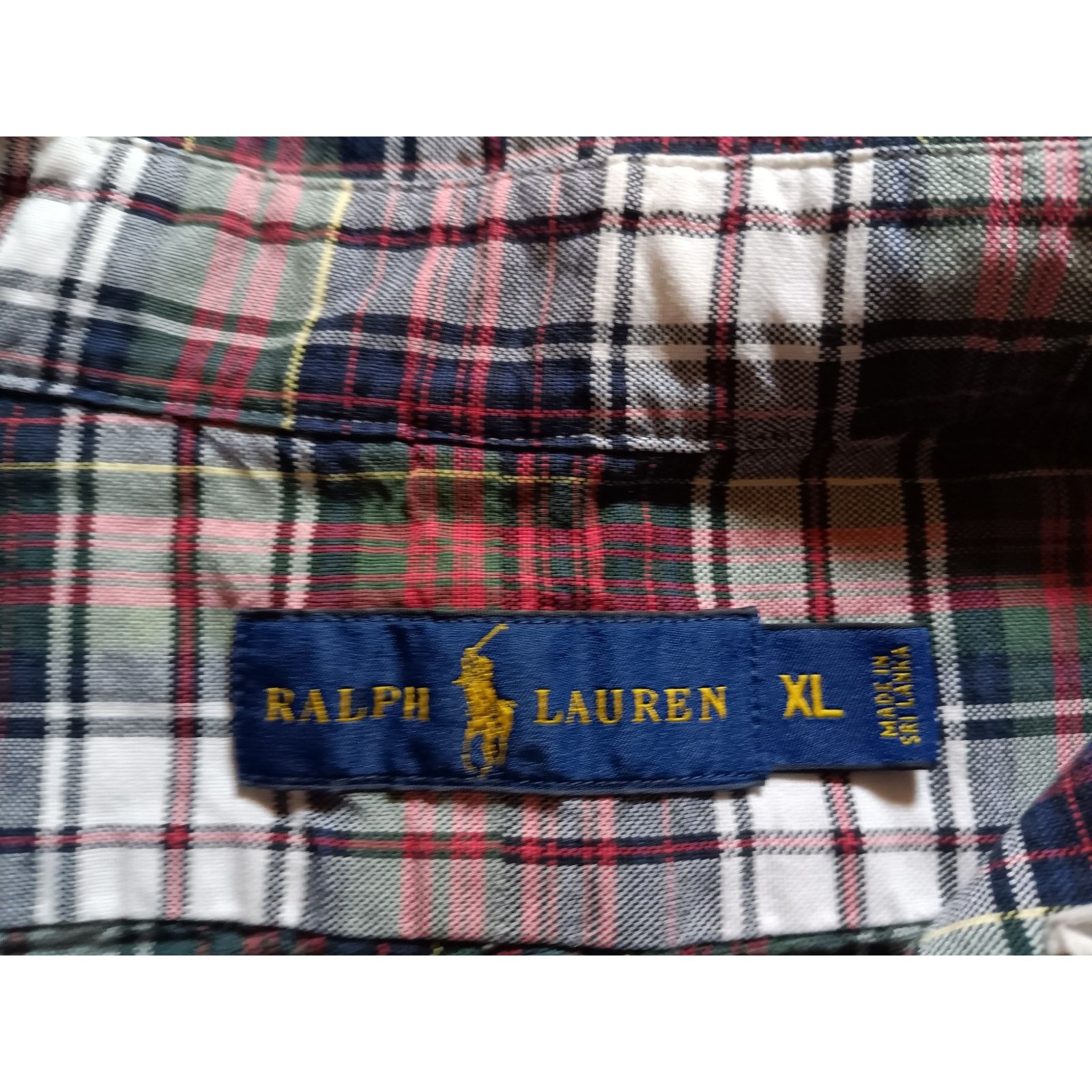 Ralph Lauren Ralph Lauren Men's XL Plaid Tartan Button-Up Red White Size US XL / EU 56 / 4 - 3 Thumbnail